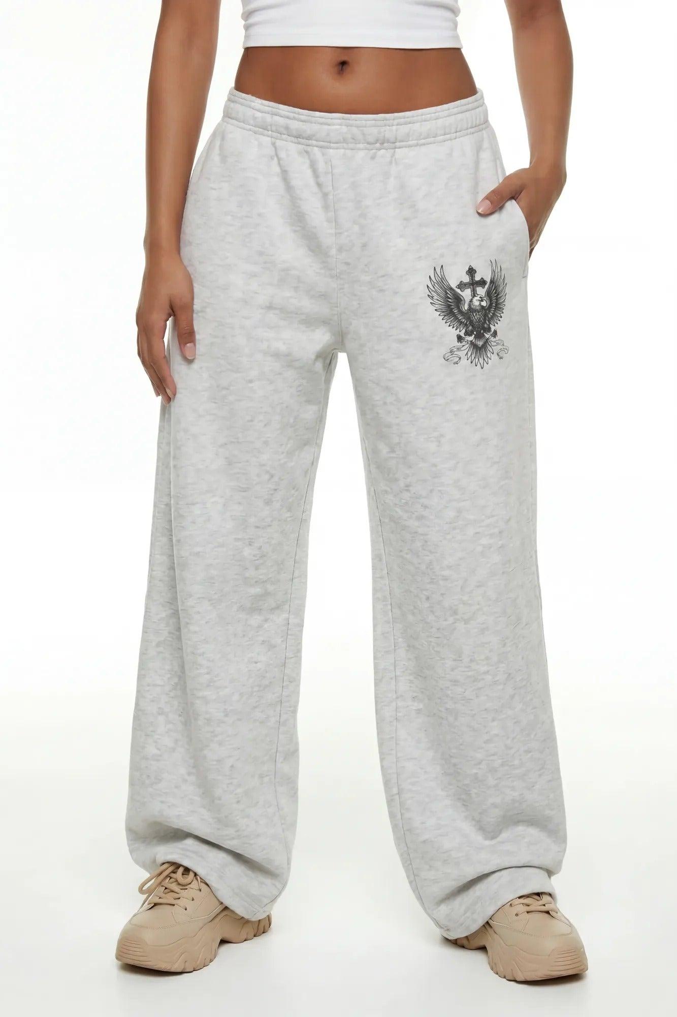 Graphic Ultra Wide Leg Sweatpant Female Product Image
