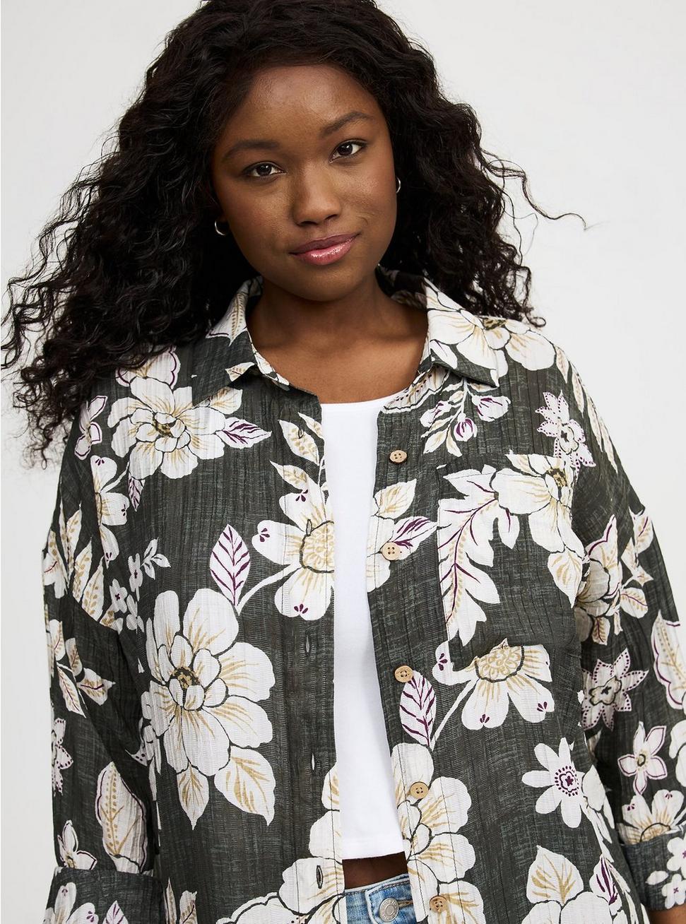 Button-Up Kimono Shirt Product Image