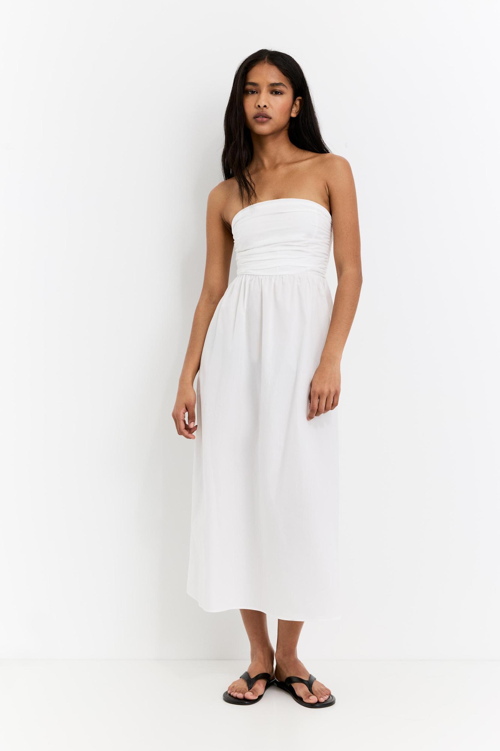 Poplin midi dress Product Image