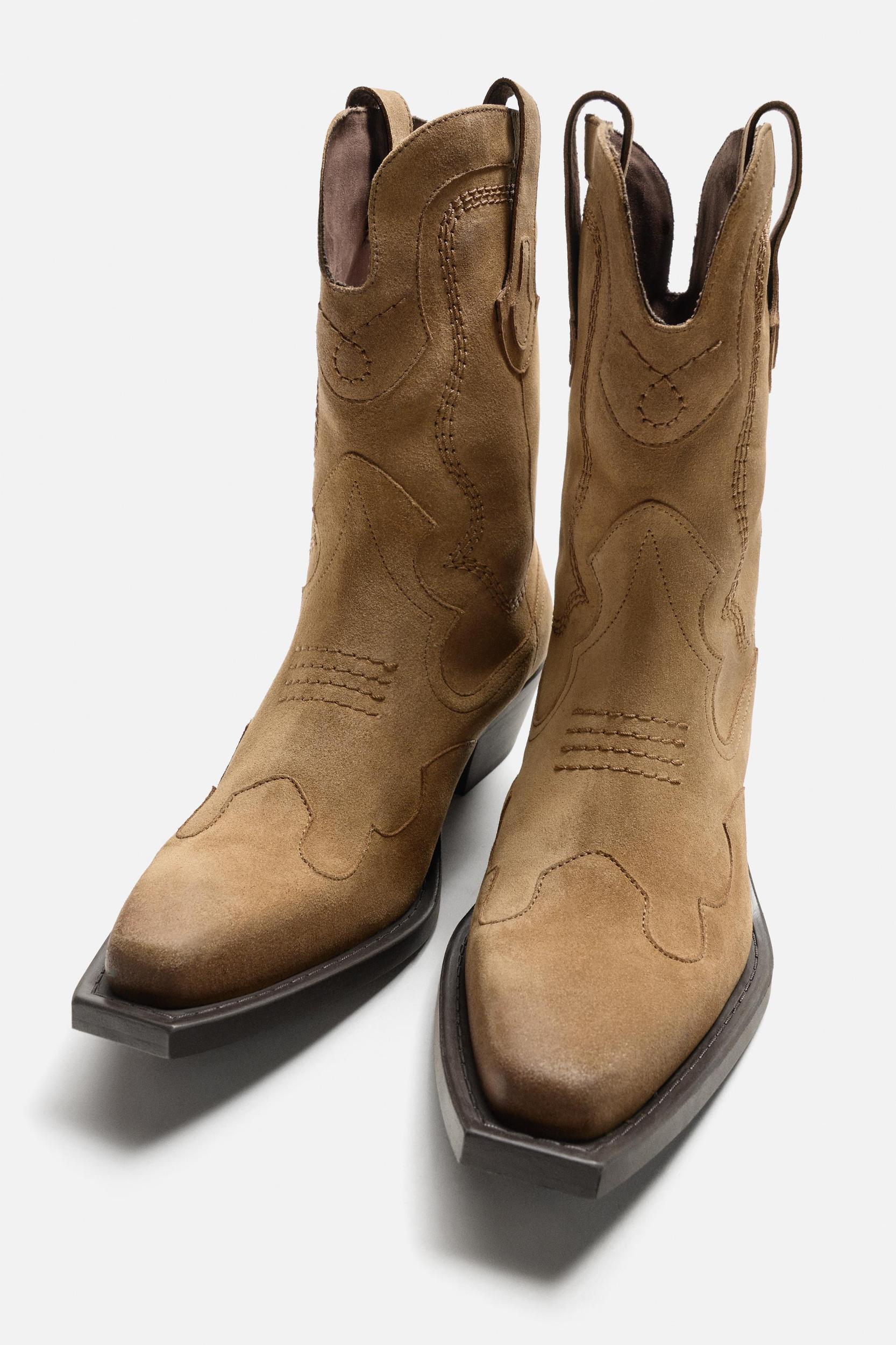 LEATHER COWBOY BOOTS Product Image