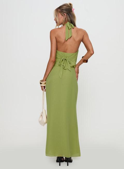 Eleganza Maxi Skirt Green Product Image