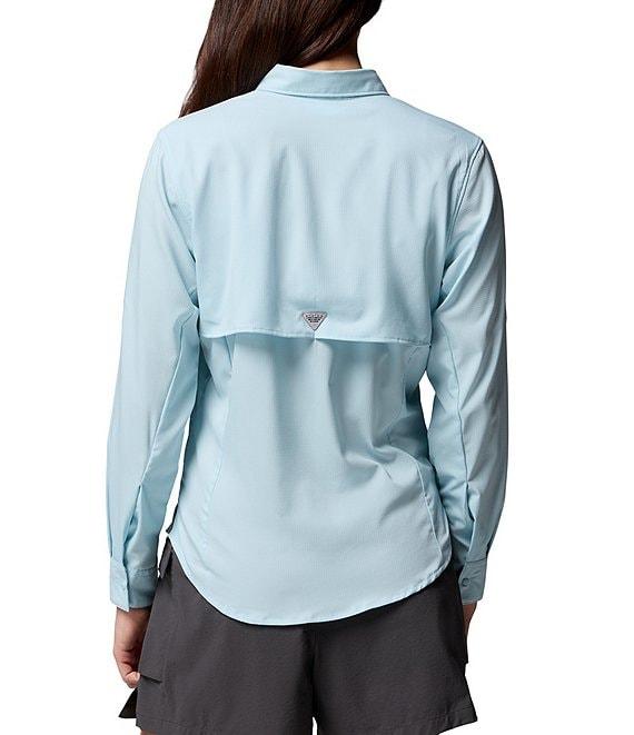 Columbia Womens Tamiami II Long Sleeve Woven Point Collar Roll-Tab Sleeves Button Front Shirt Product Image