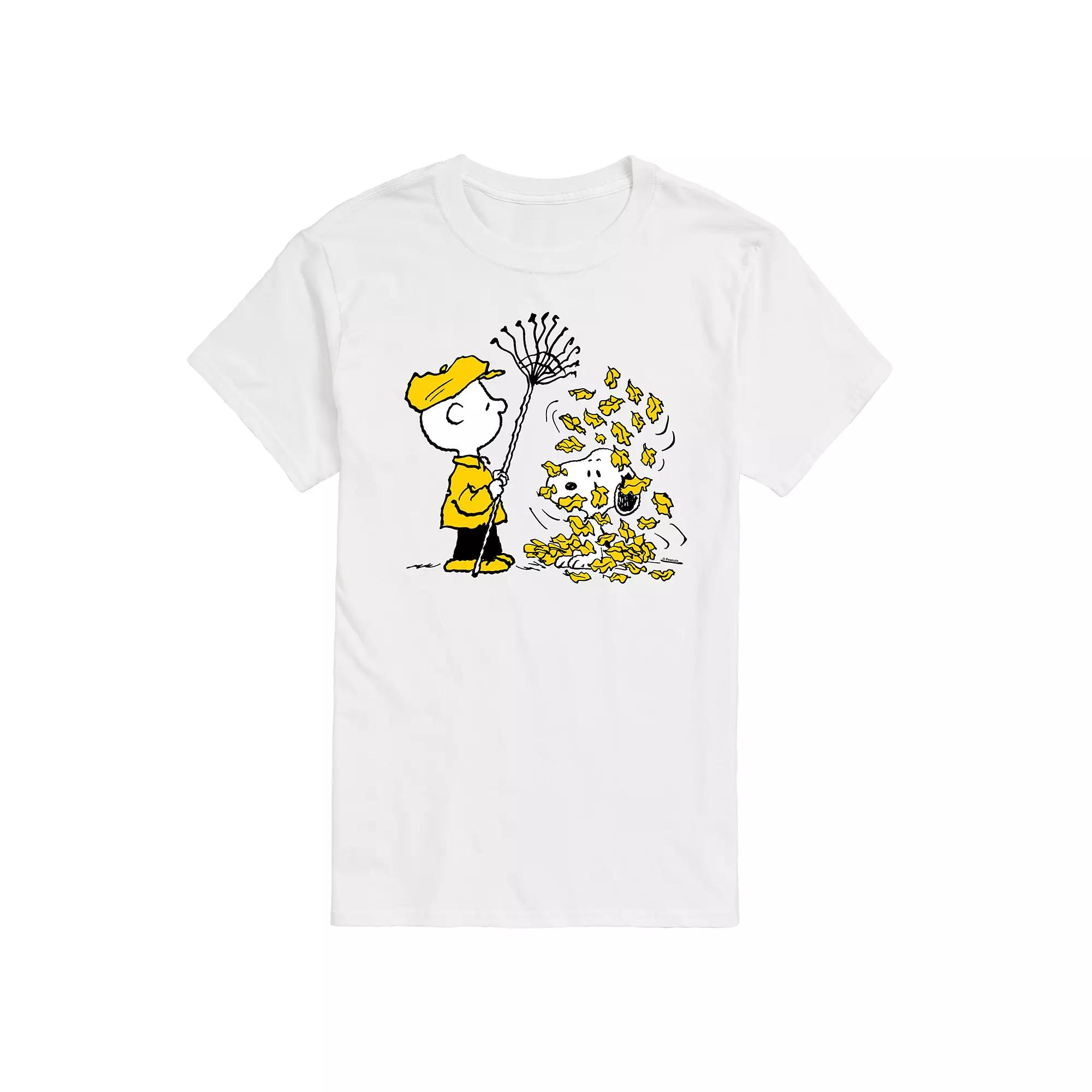 Men's Peanuts Charlie Brown Fall Leaves Graphic Tee,  Product Image
