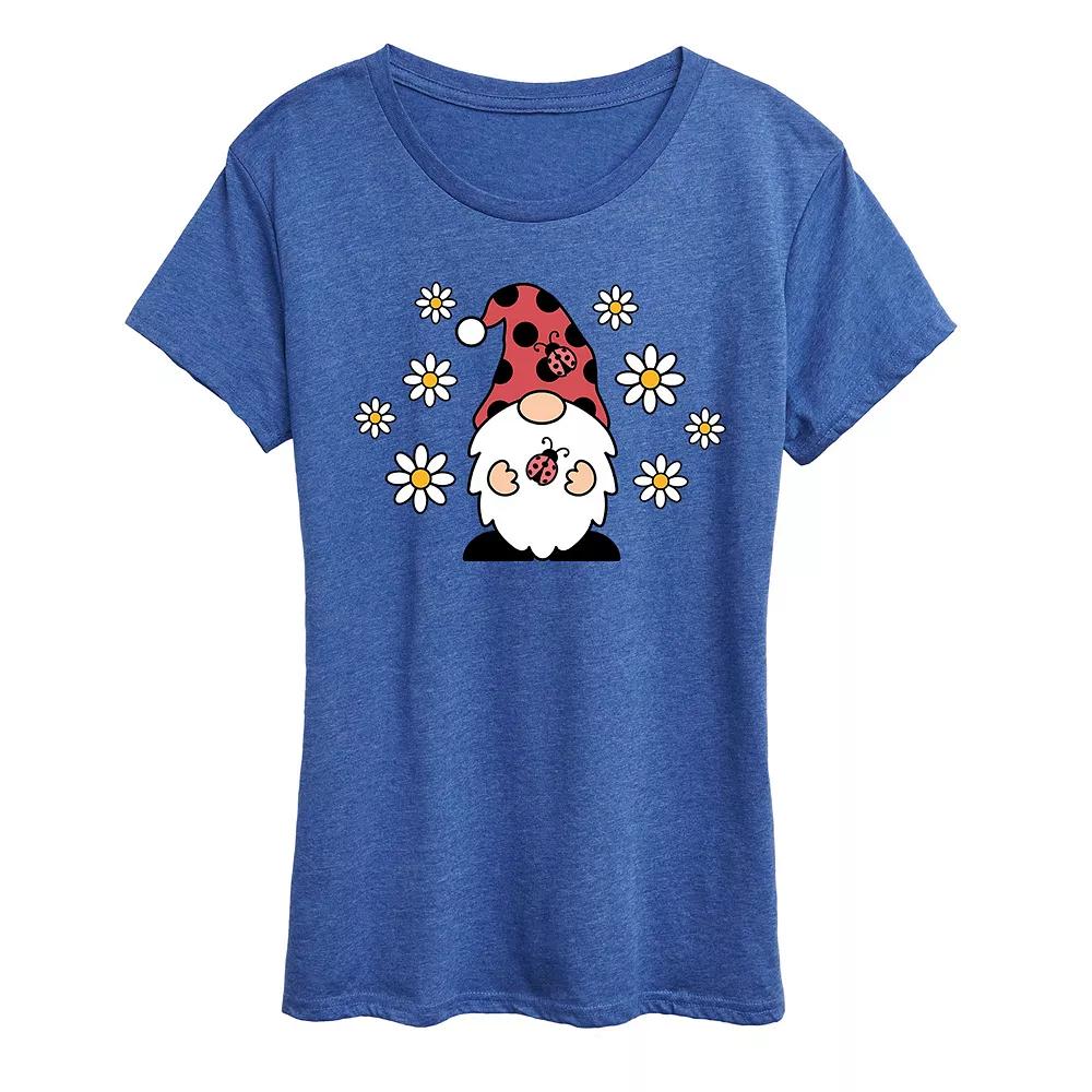 Women's Ladybug Gnome Graphic Tee,  Product Image