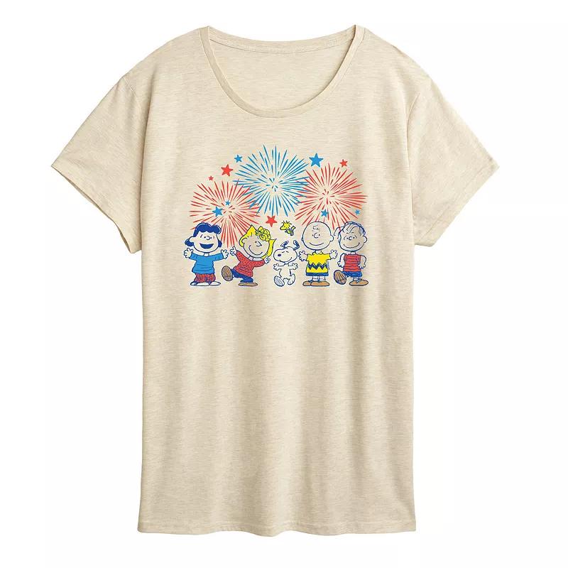 Women's Peanuts Fireworks Graphic Tee,  Product Image