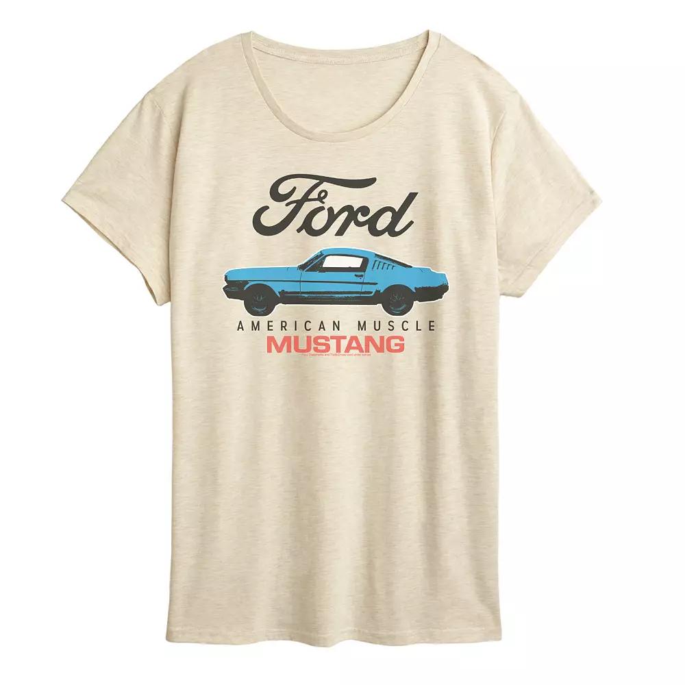 Women's Ford American Muscle Mustang Graphic Tee,  Product Image