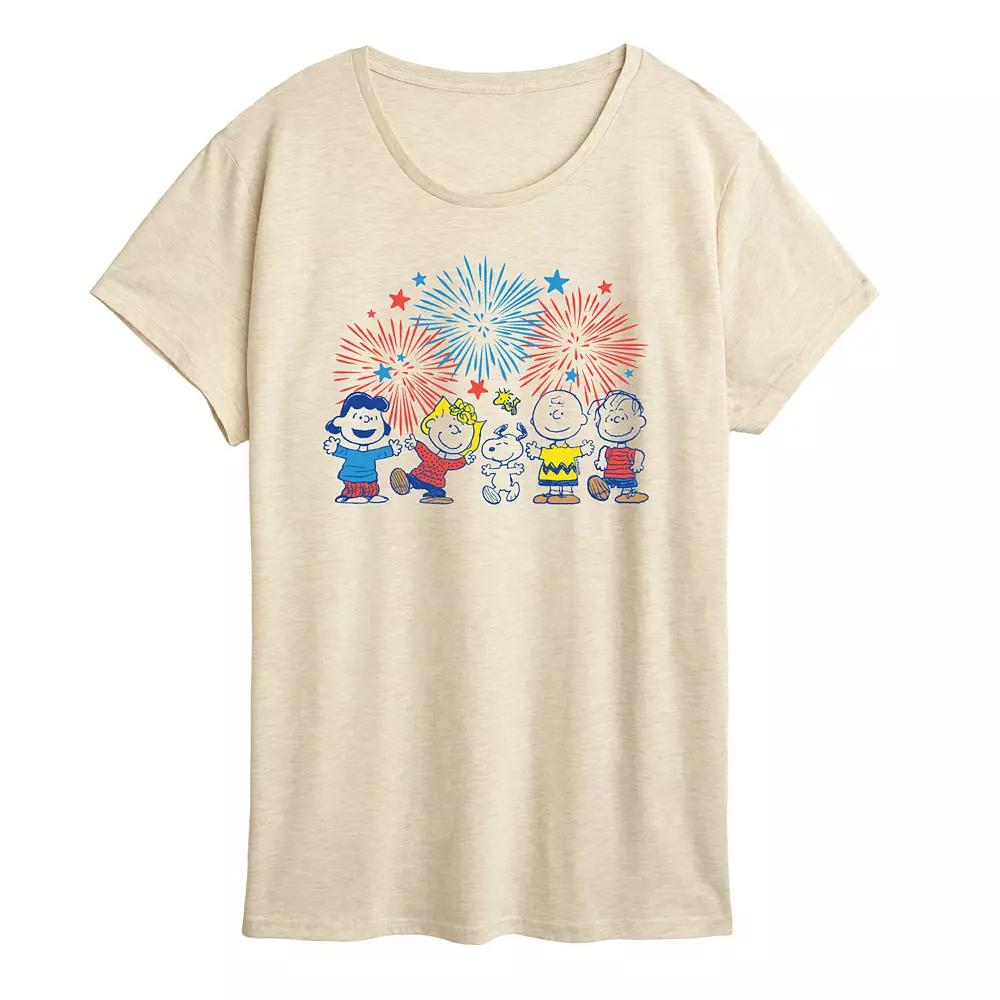 Women's Peanuts Fireworks Graphic Tee,  Product Image