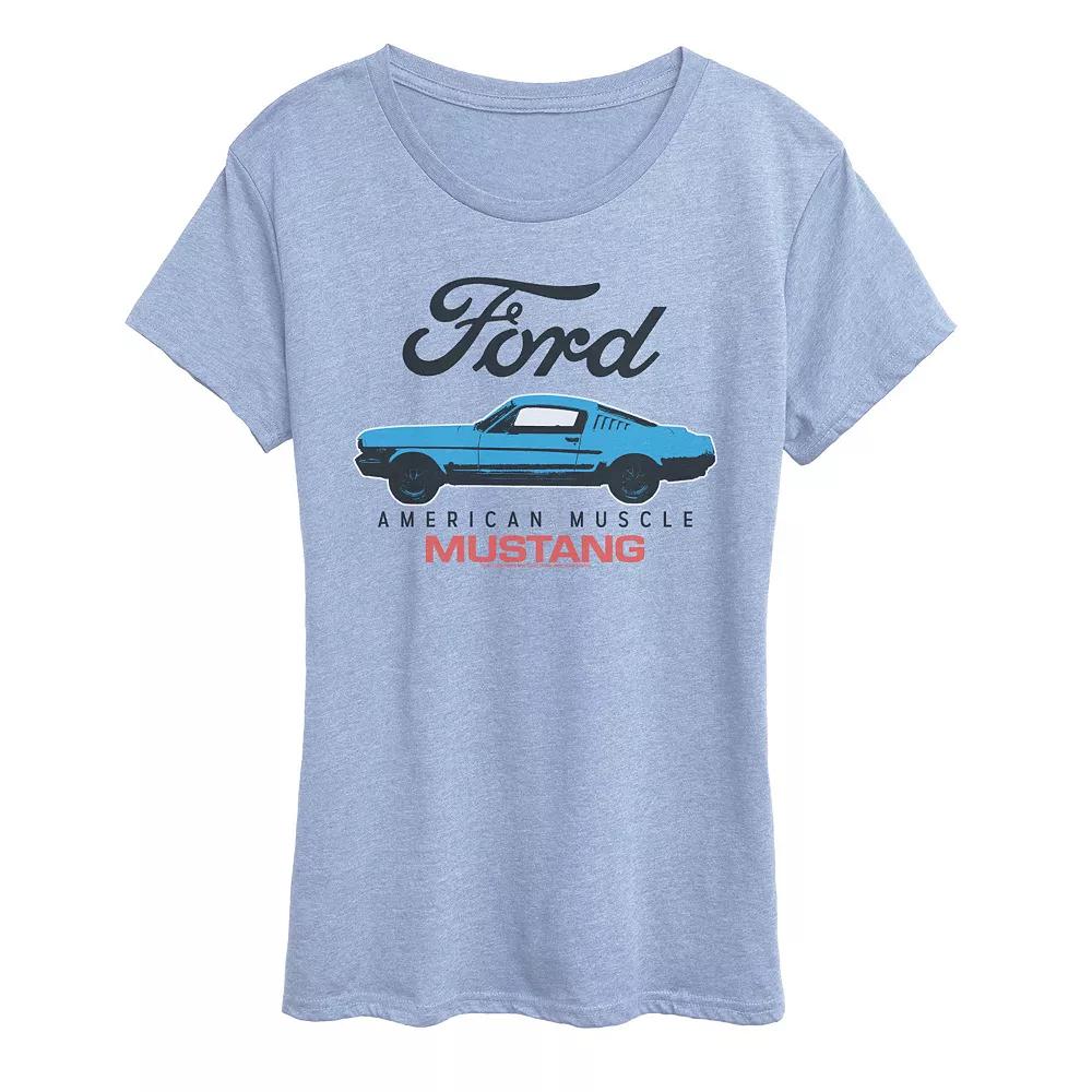 Women's Ford American Muscle Mustang Graphic Tee,  Product Image
