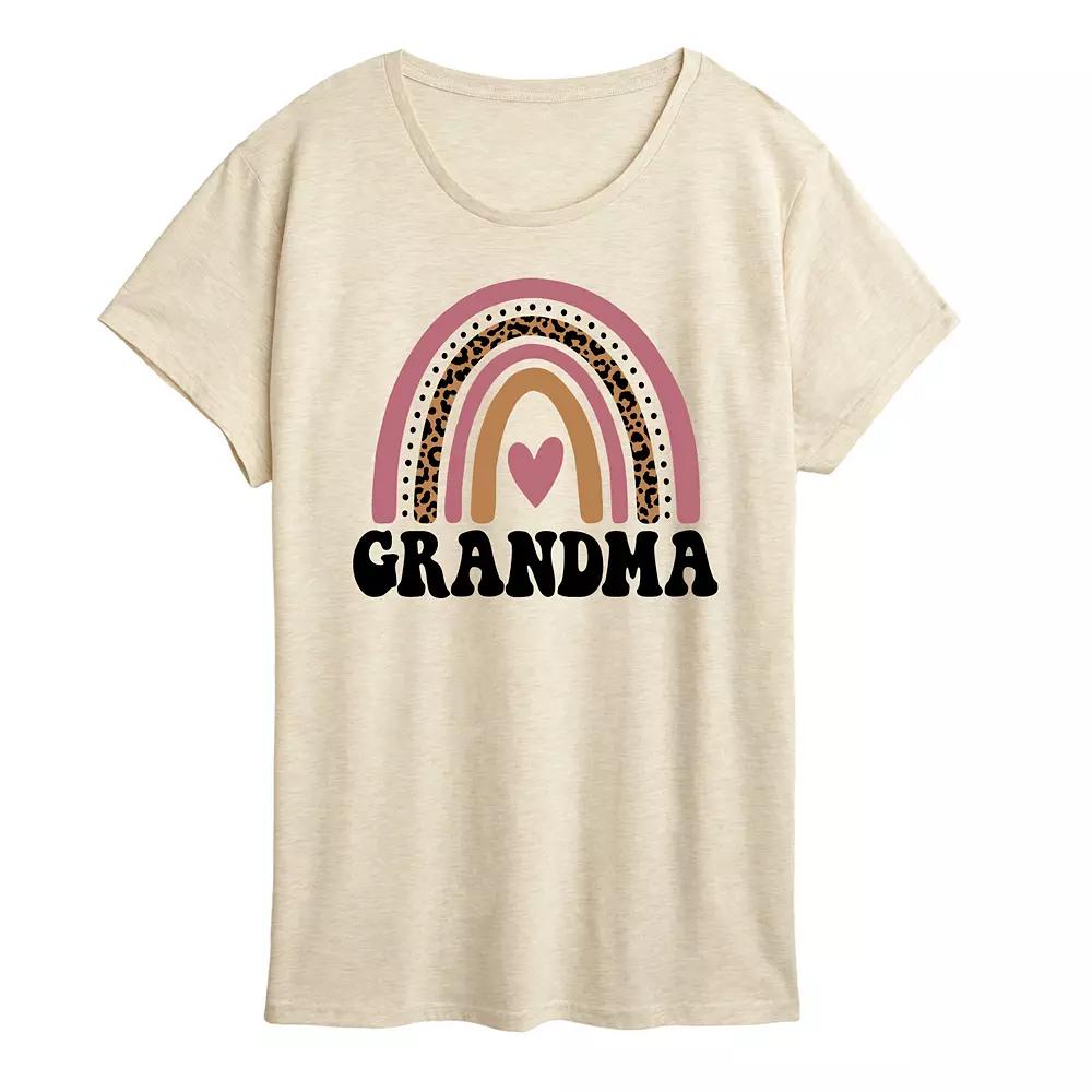 Women's Grandma Muted Rainbow Graphic Tee,  Product Image