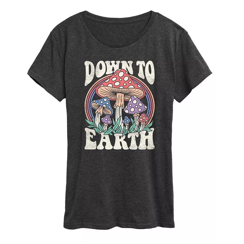 Women's Down To Earth Mushrooms Graphic Tee, Girl's,  Product Image