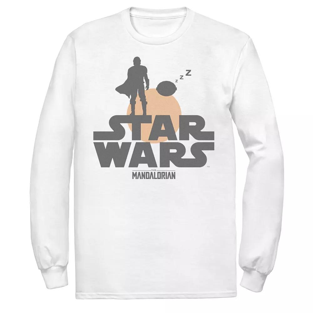 Men's Star Wars The Mandalorian The Child Sunset Silhouette Logo Tee,  Product Image