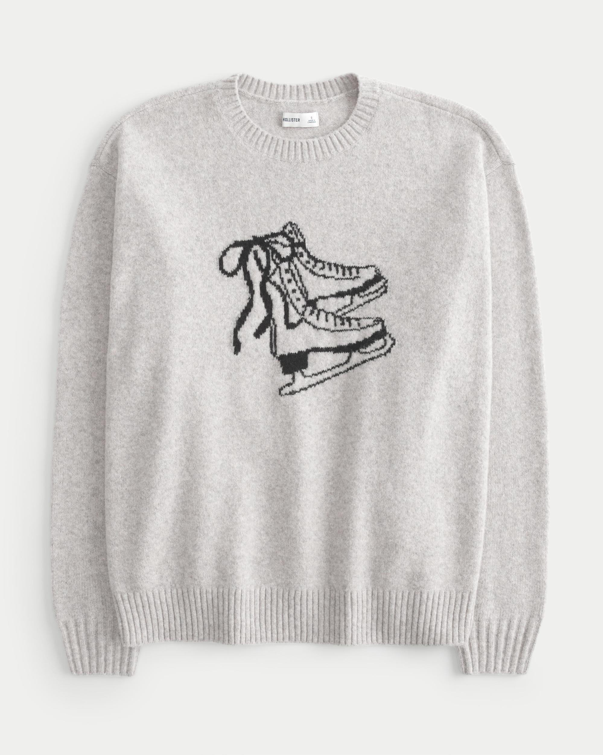 Hollister Comfy Cloud Puppy Graphic Crew Sweater Product Image