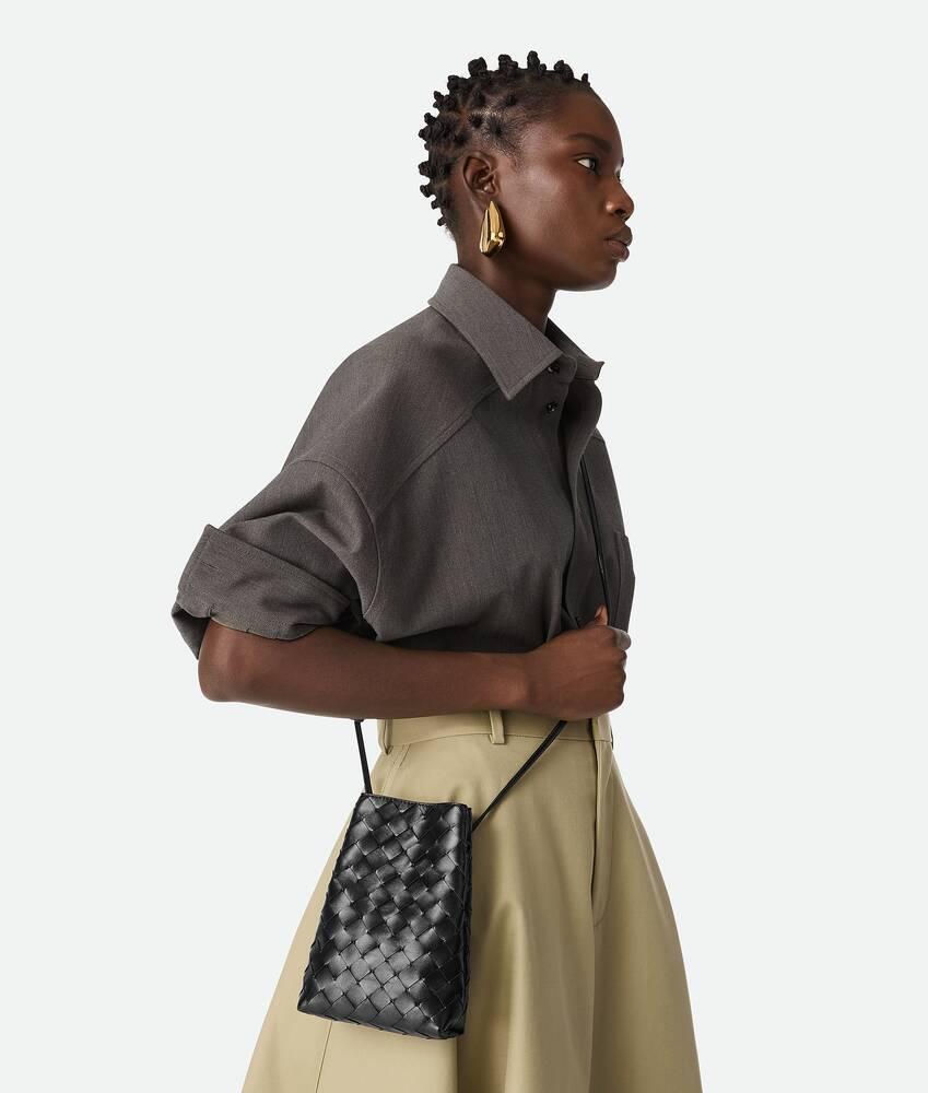 Women's Intrecciato Pouch in Black Product Image