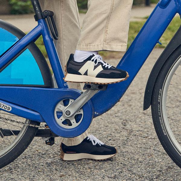 Womens New Balance 327 Athletic Shoe White / Mineral Red Product Image