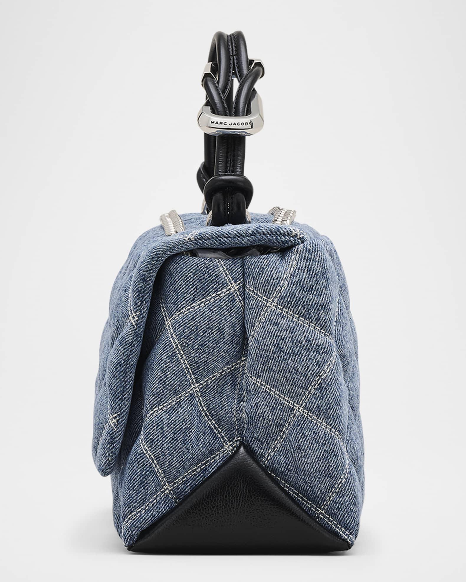 Dual Quilted Denim Shoulder Bag Product Image