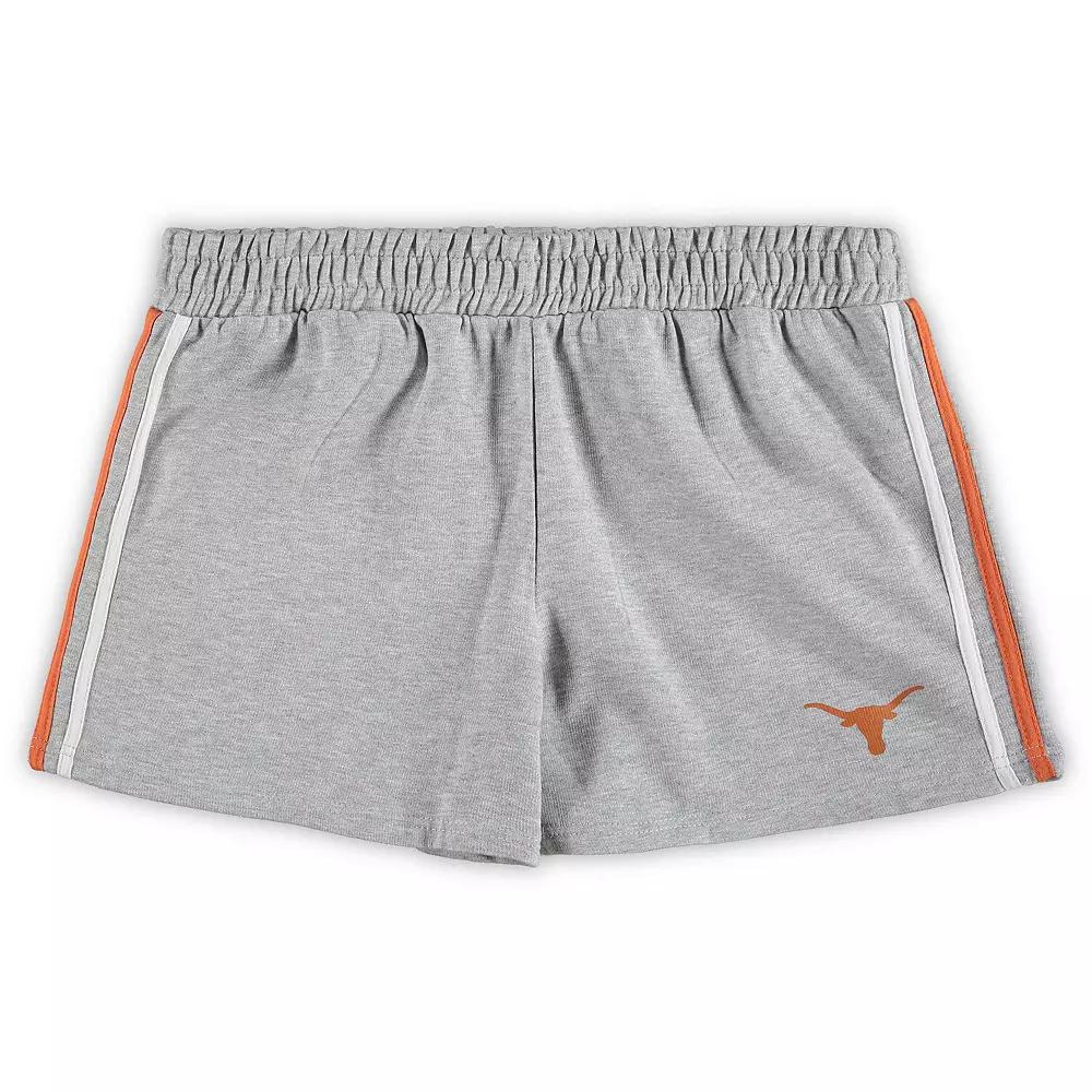 Women's Heathered Gray Texas Longhorns Plus  Product Image