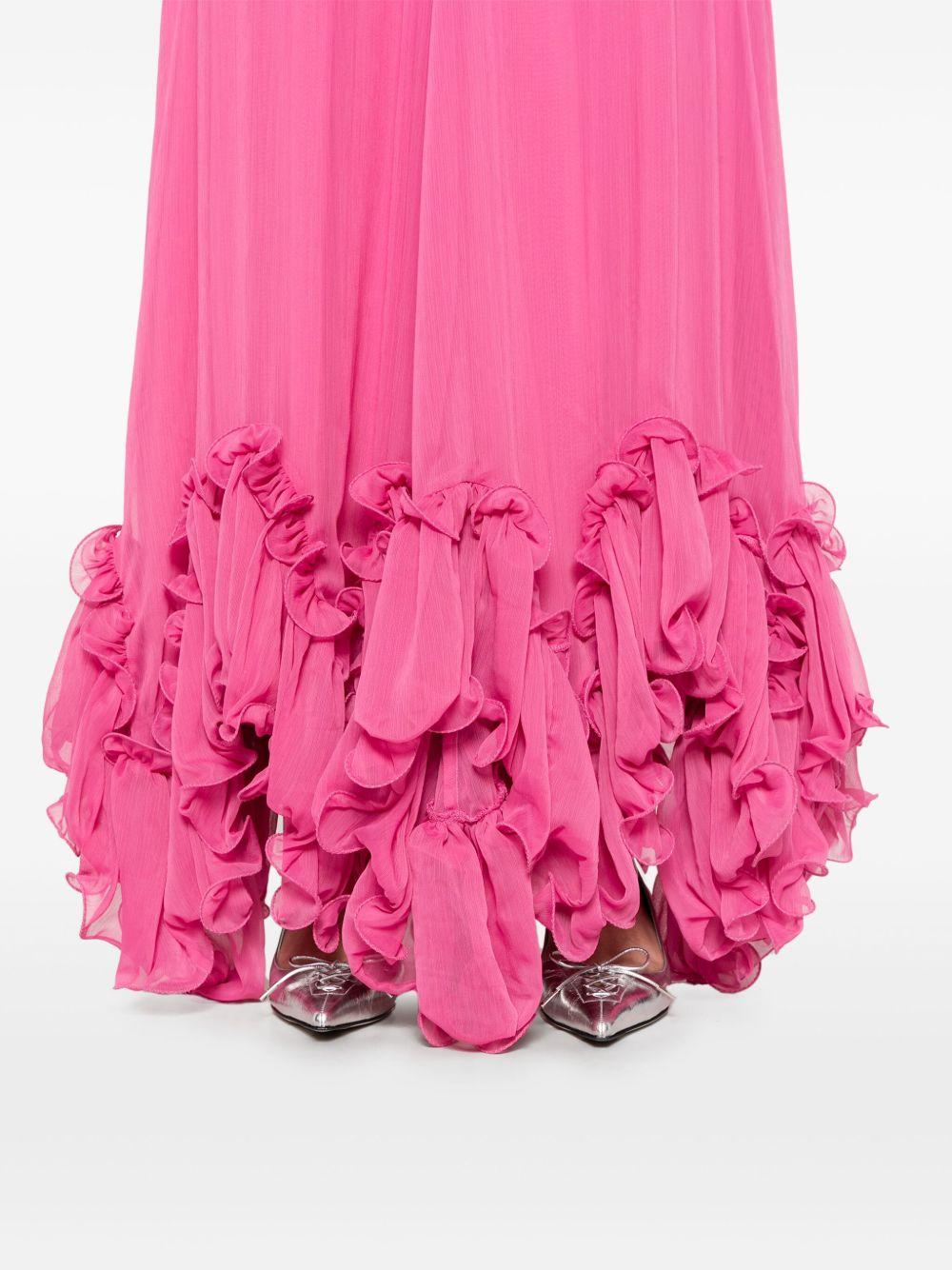 ruffles chiffon maxi dress Product Image