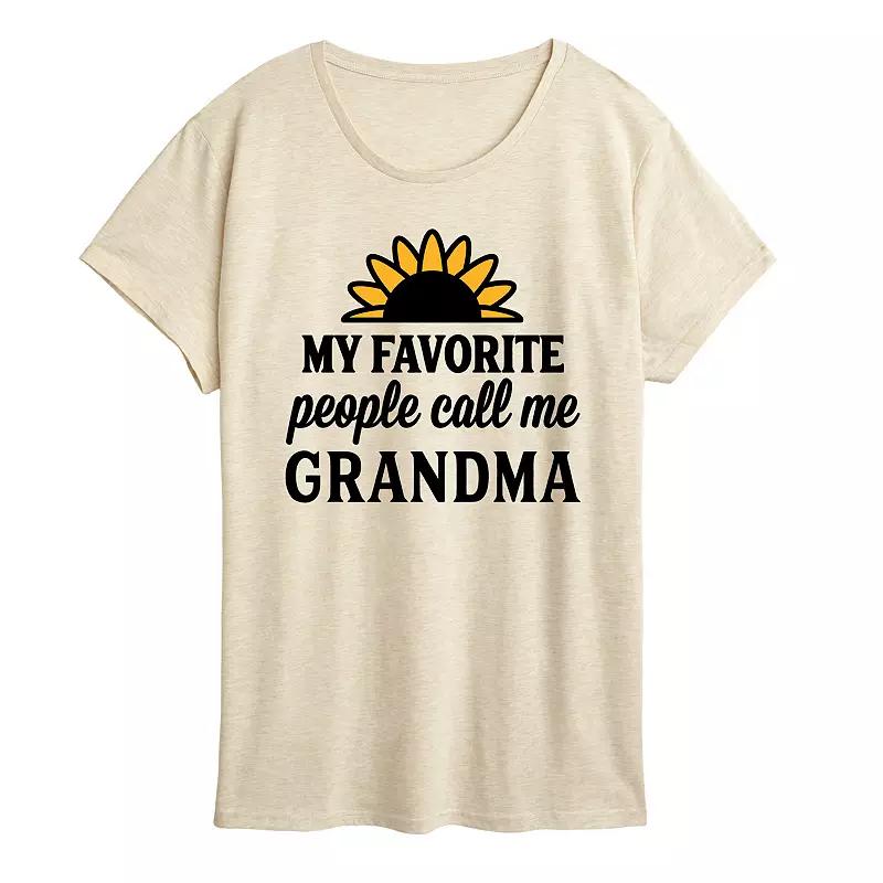 Women's Favorite People Call Me Grandma Graphic Tee,  Product Image