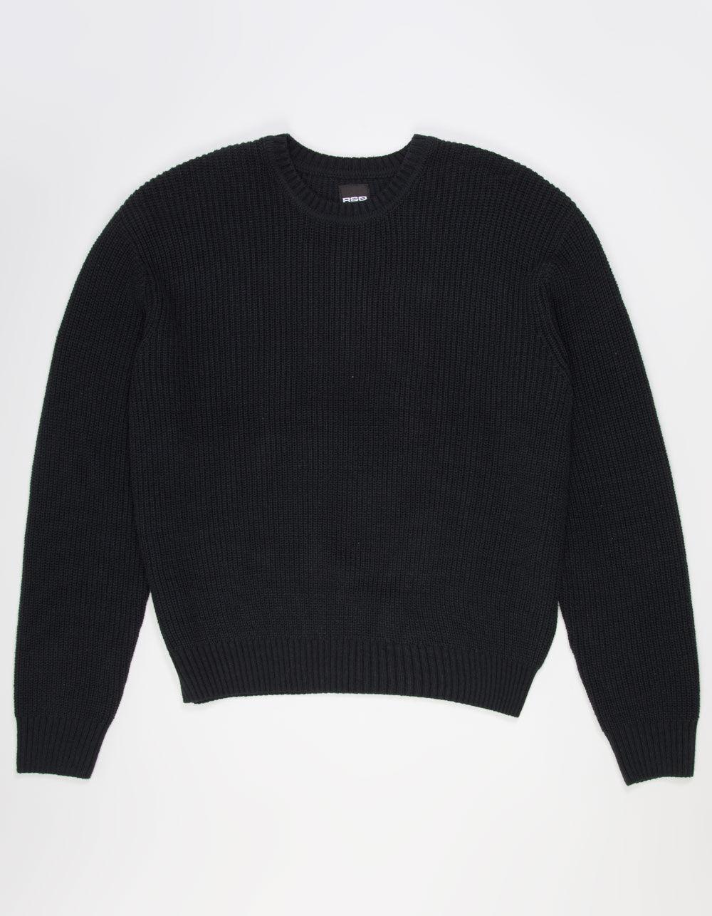 RSQ Mens Crewneck Sweater - BLACK Product Image