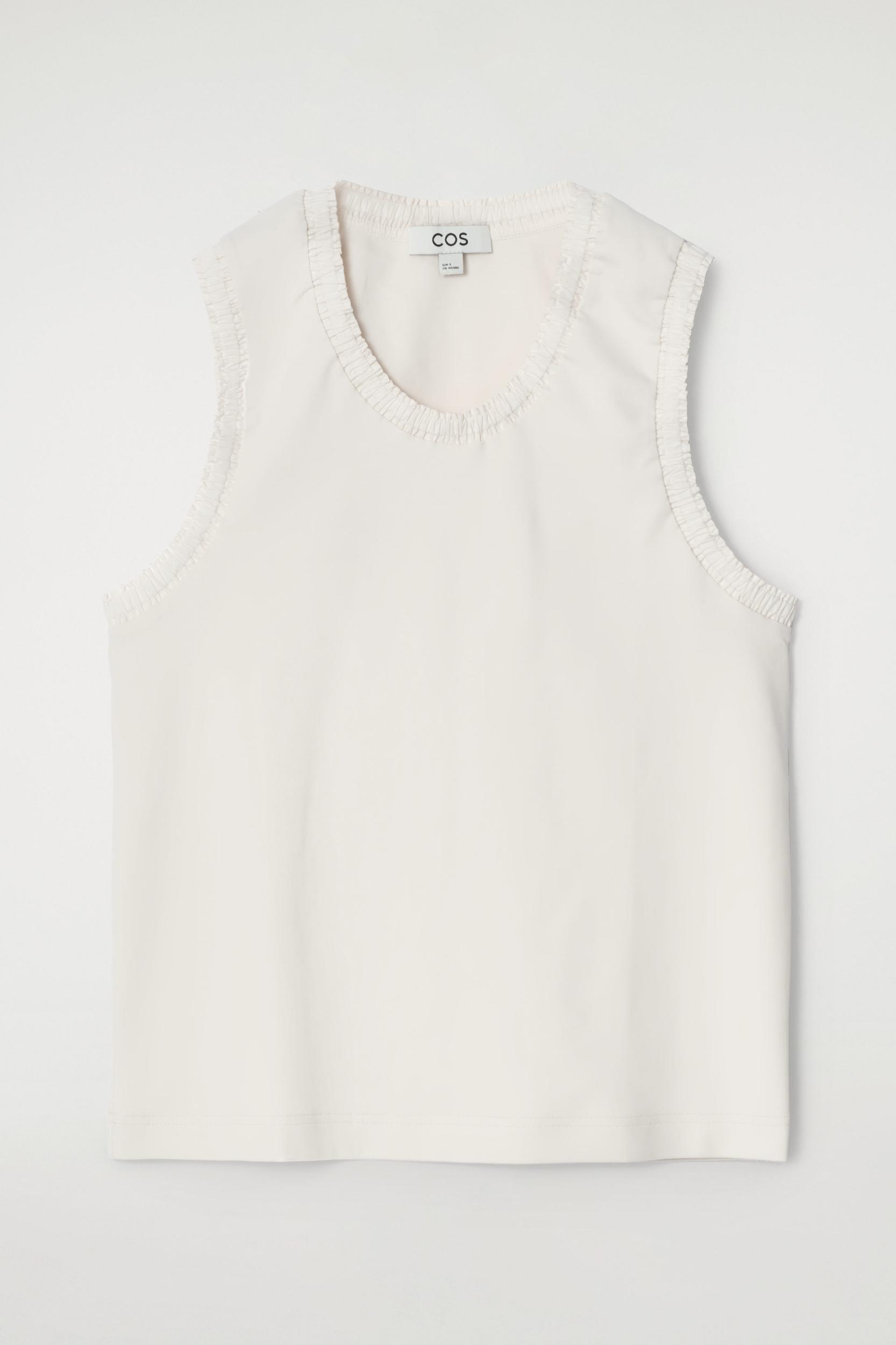 GATHERED COTTON TANK TOP Product Image