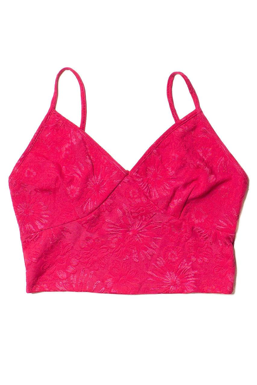 Fuchsia Jacquard Bustier Cami Product Image