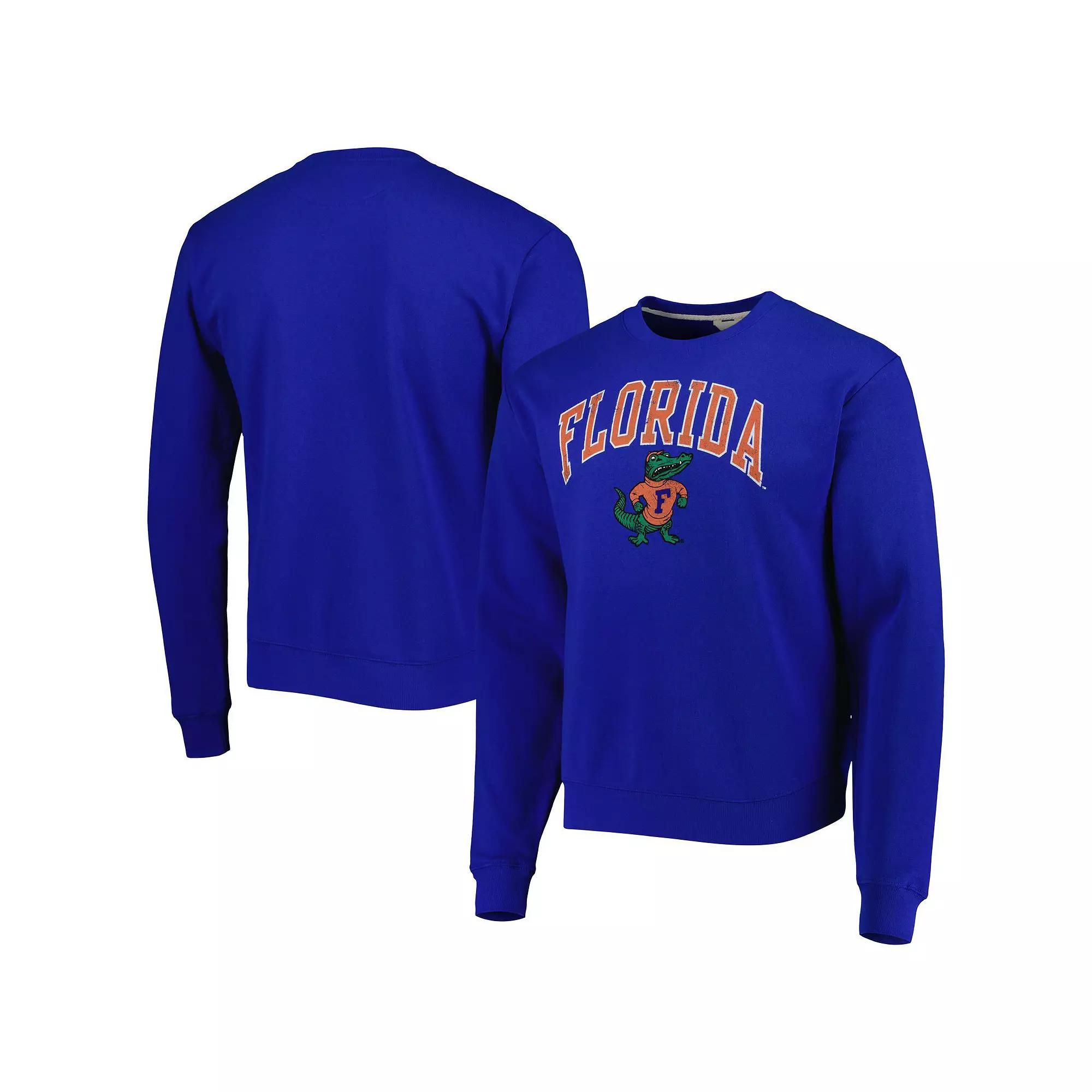 Men's League Collegiate Wear Royal Florida Gators 1965 Arch Essential Lightweight Pullover Sweatshirt, Size: 2XL, Blue Product Image