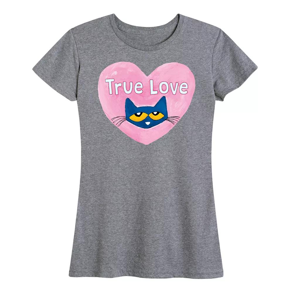 Women's Pete The Cat True Love Graphic Tee,  Product Image