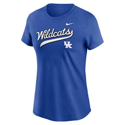 Kentucky Athletic Prep Arch Local Script Nike Womens College T-Shirt | NKAF4EVNKY-XFN Product Image