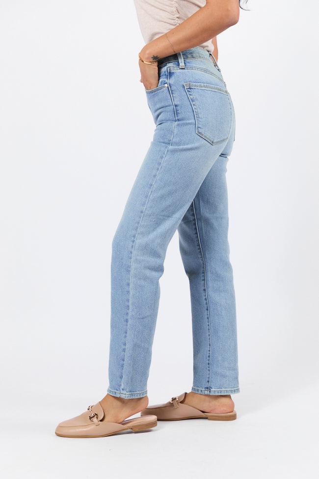 Eden Light Wash Straight Leg Jean FINAL SALE Product Image