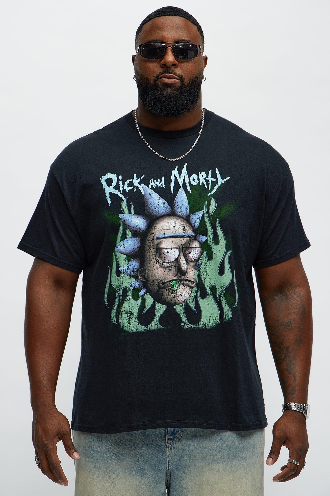 Rick & Morty Kanji Rick Sanchez Short Sleeve Tee - Black Male Product Image