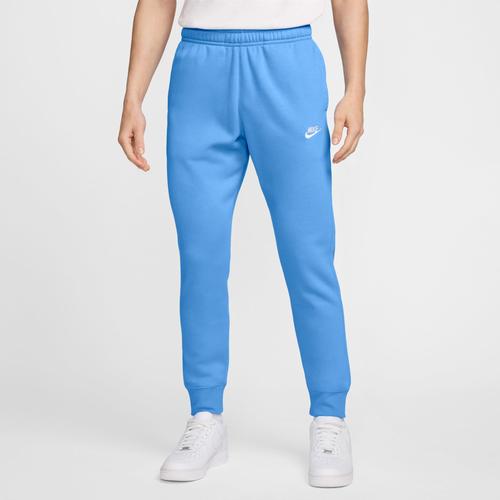 Nike Mens Sportswear Club Fleece Jogger Pants in University Blue/White Product Image