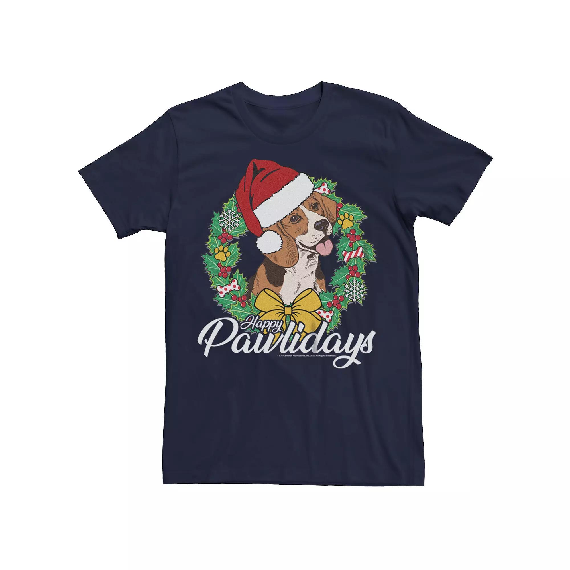 Men's A Dog's Purpose Happy Pawlidays Graphic Tee,  Product Image