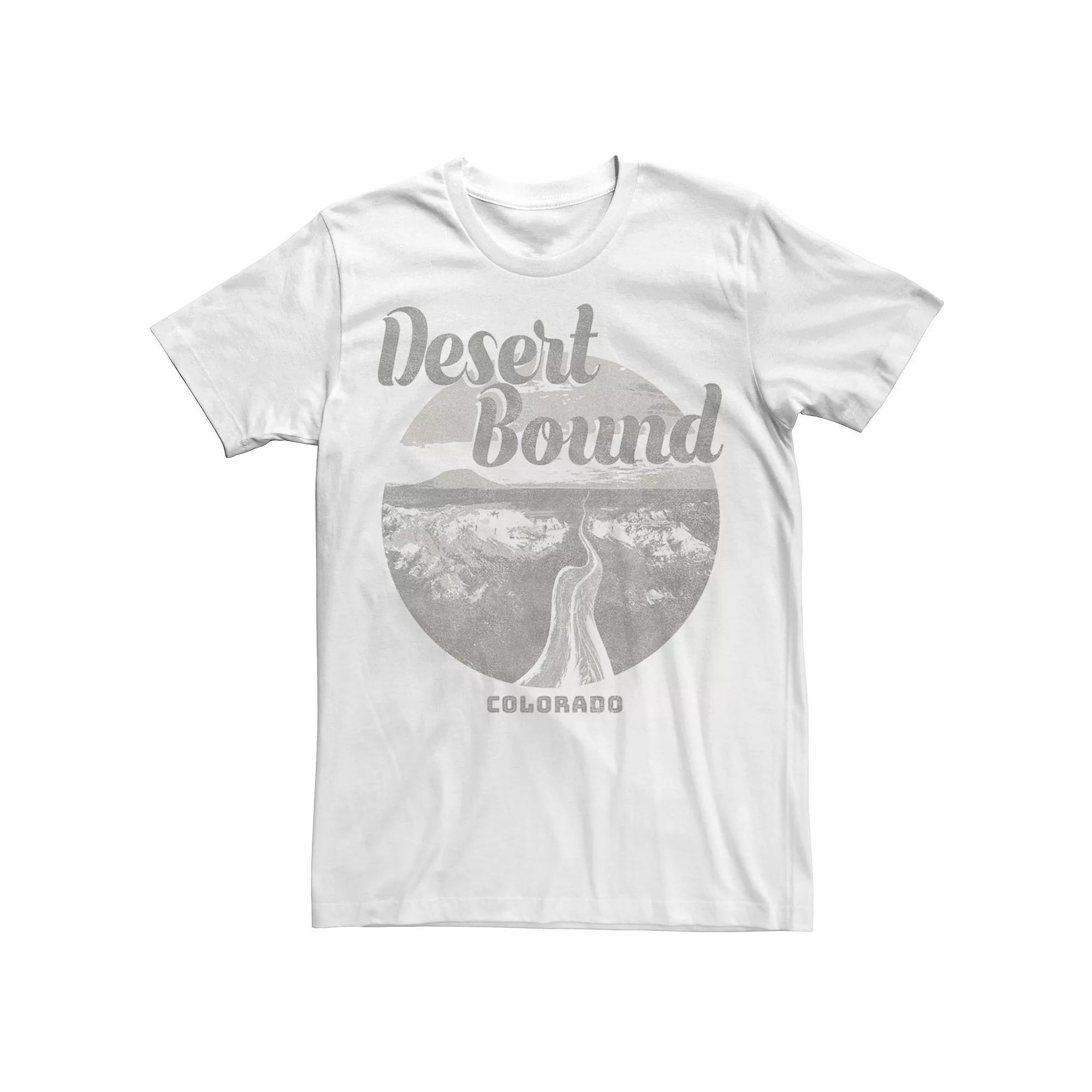 Men's Desert Bound Colorado Gray Logo Tee, Size: XL, White Product Image