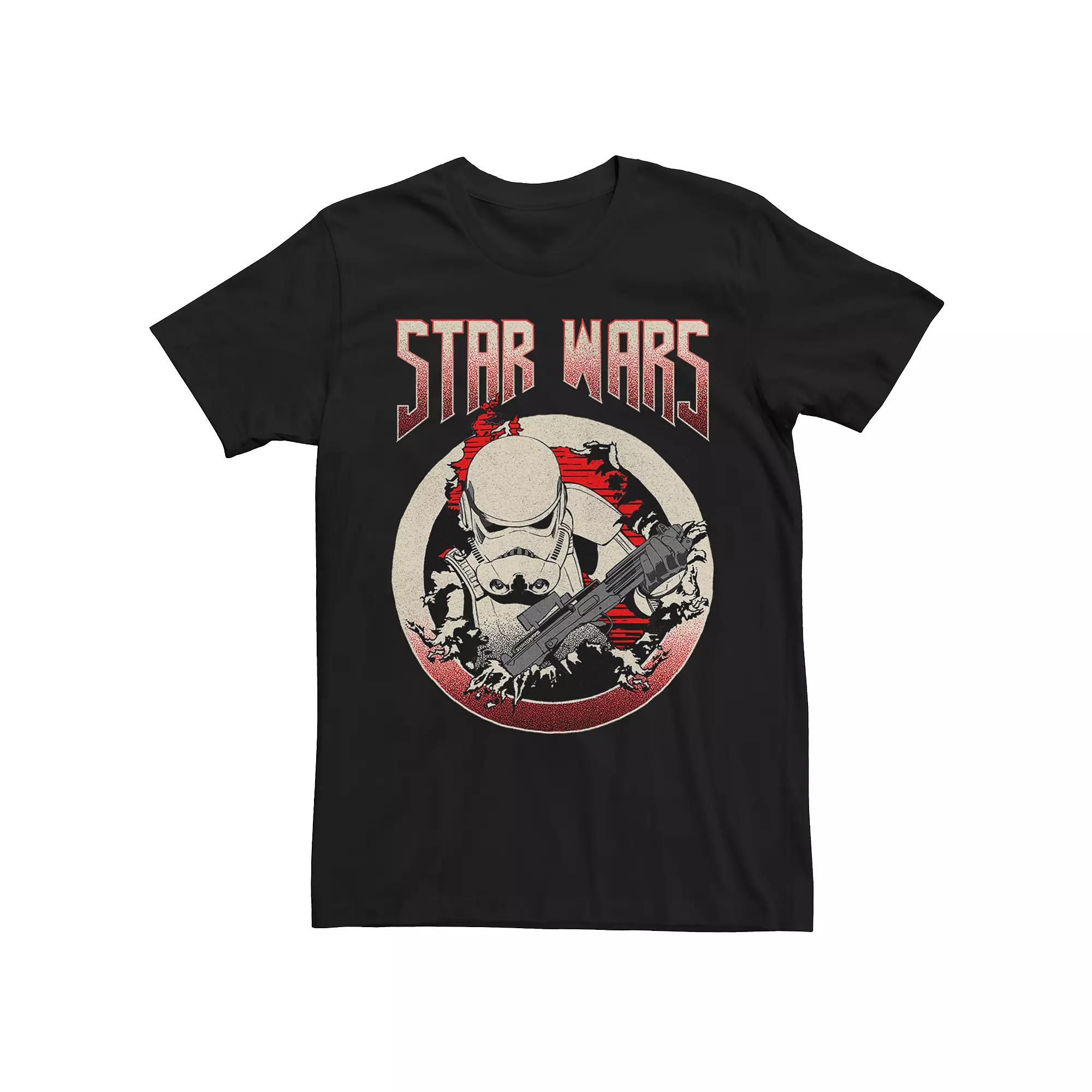Men's Star Wars Stormtrooper Breakthrough Action Short Sleeve Tee,  Product Image