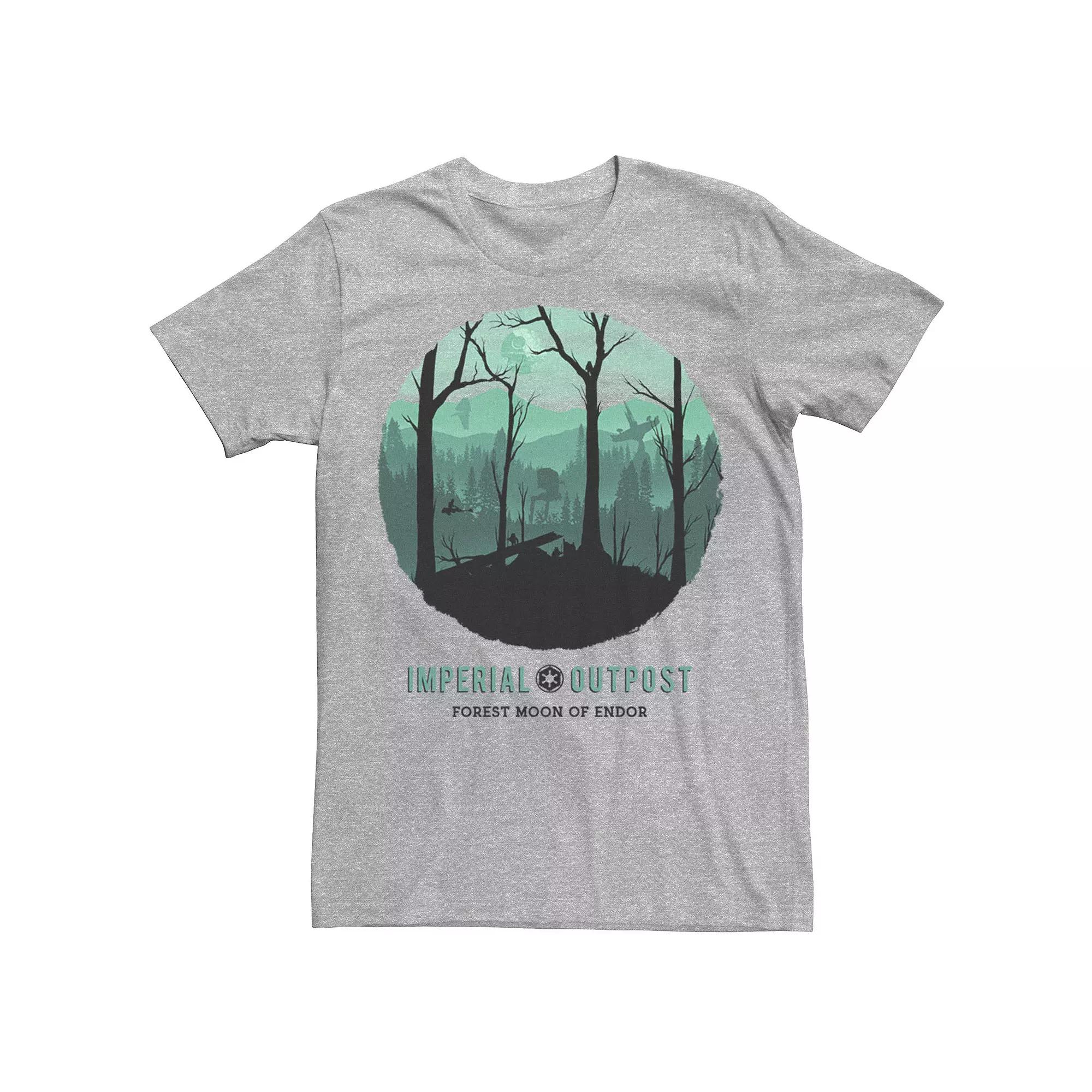 Men's Star Wars Imperial Outpost Moon Of Endor Poster Tee,  Product Image