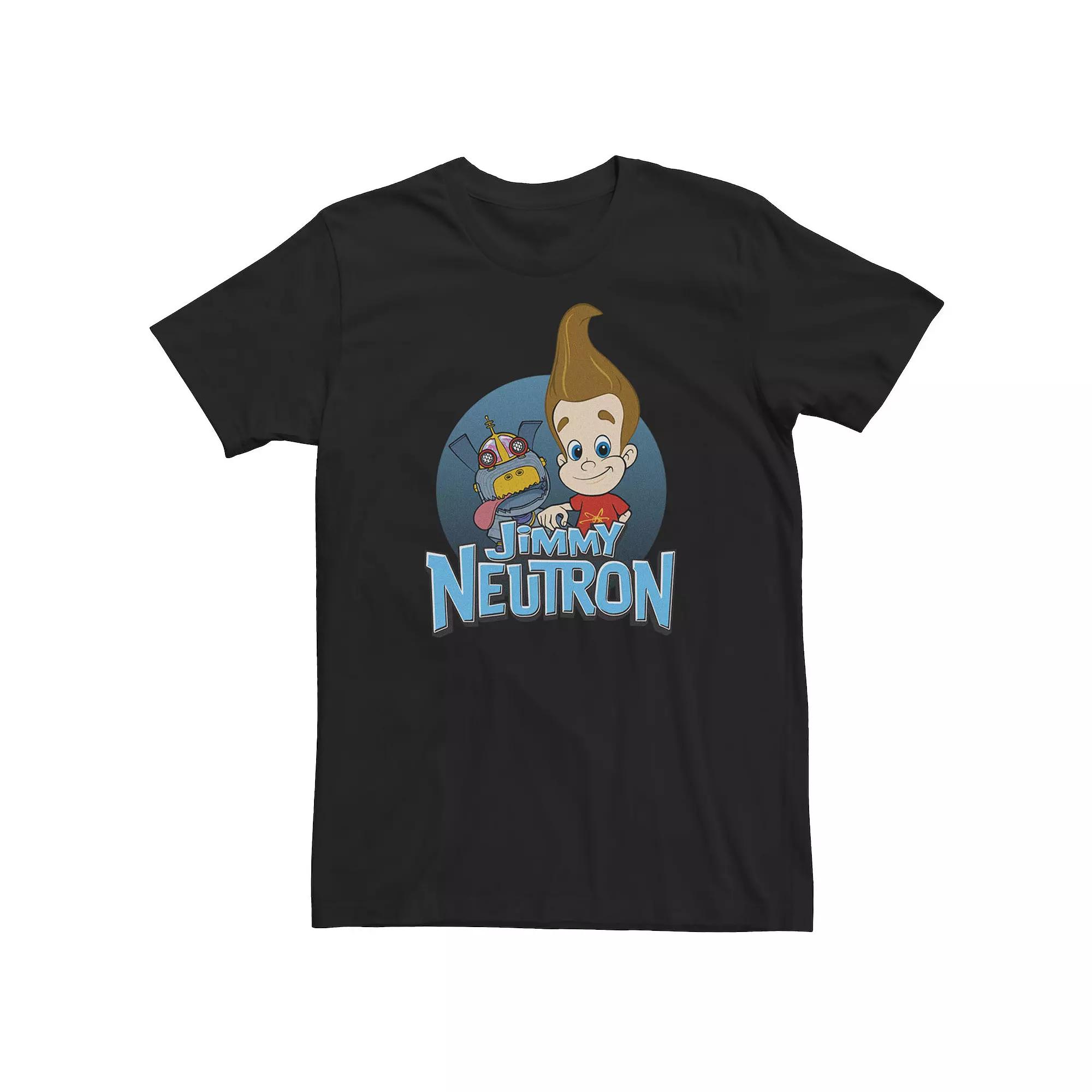 Big & Tall Nickelodeon Jimmy Neutron Goddard Title Vintage Poster Tee, Men's,  Product Image