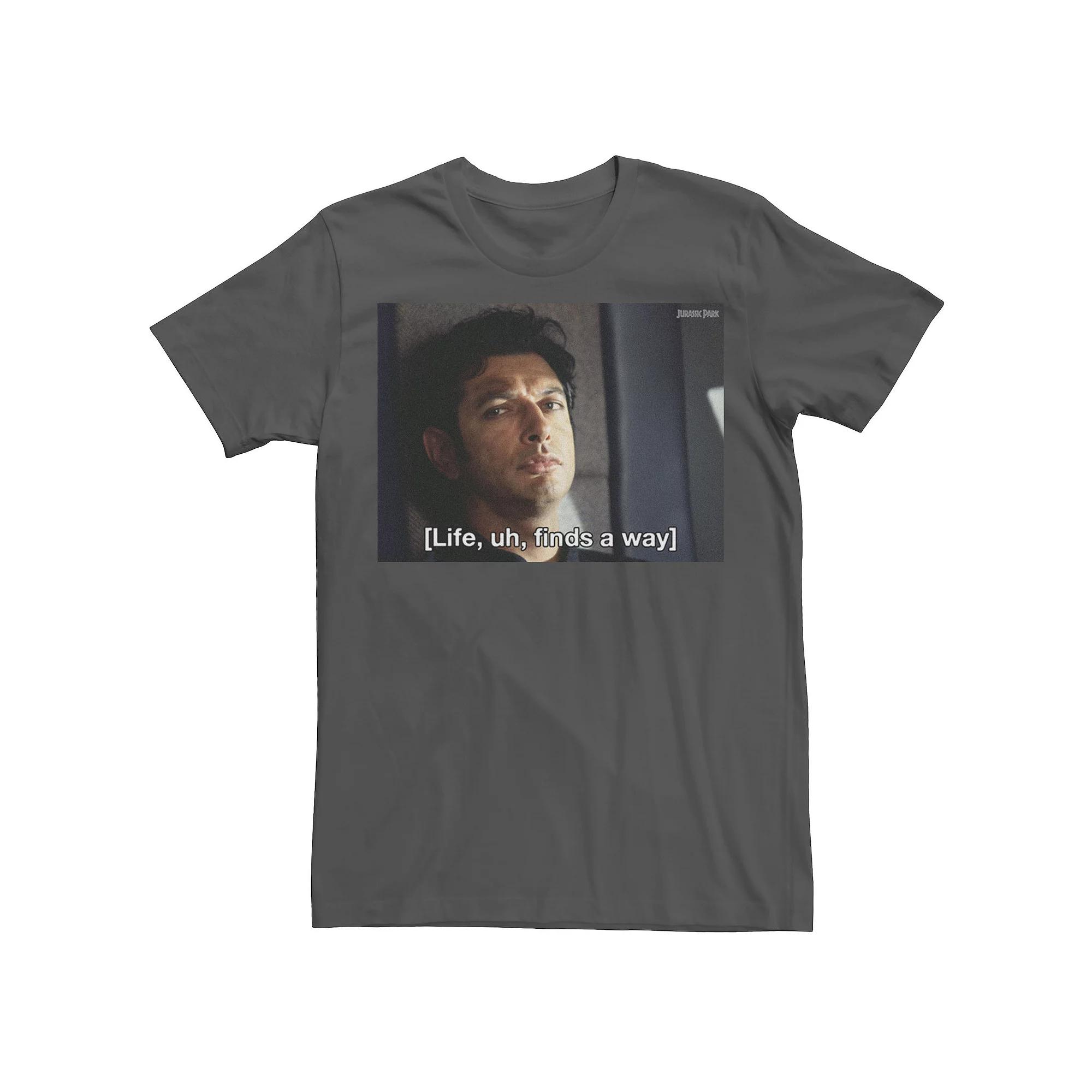 Men's Jurassic Park Life Finds A Way Goldblum Jeff Stare Tee,  Product Image