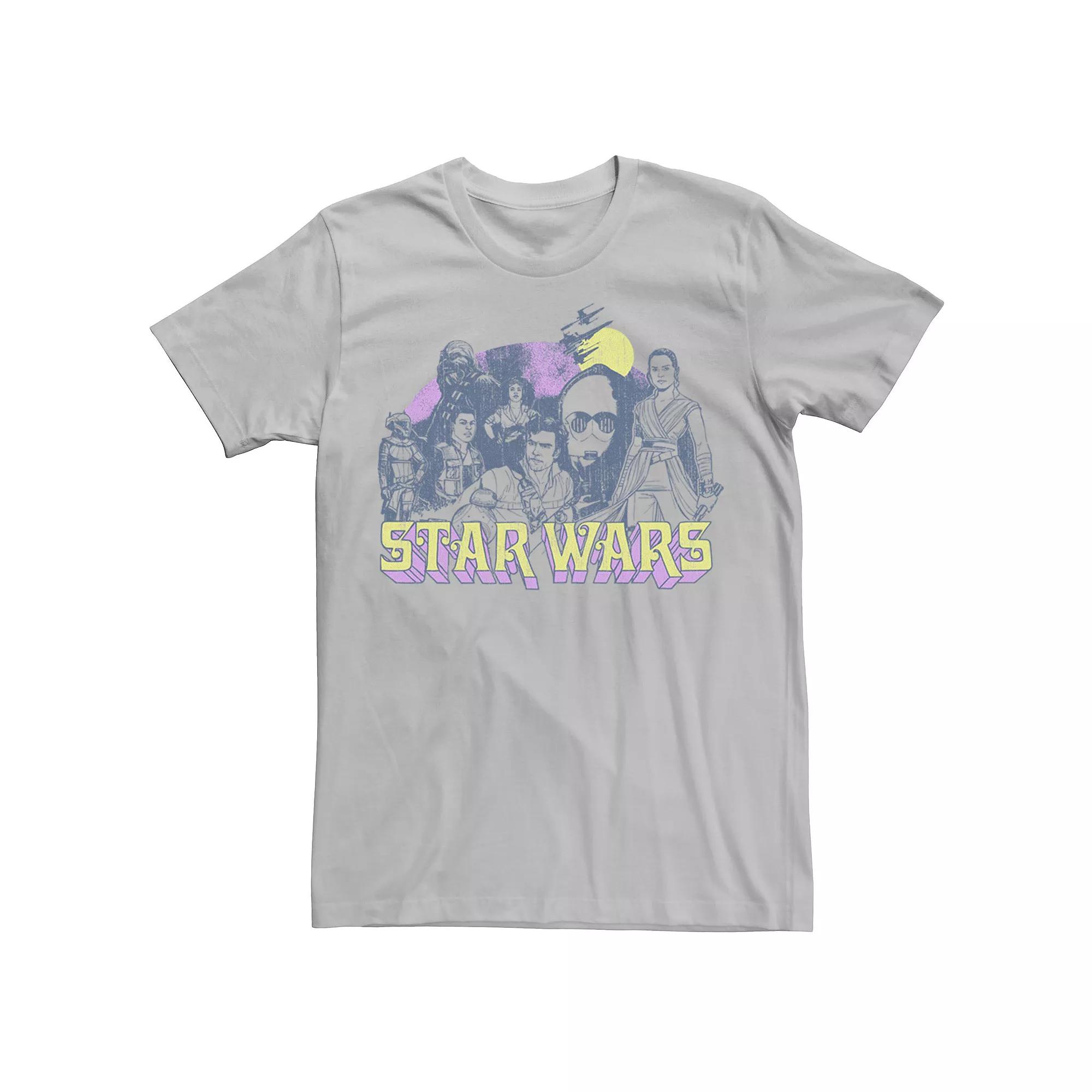Men's Star Wars The Rise of Skywalker Vintage Collage Tee,  Product Image