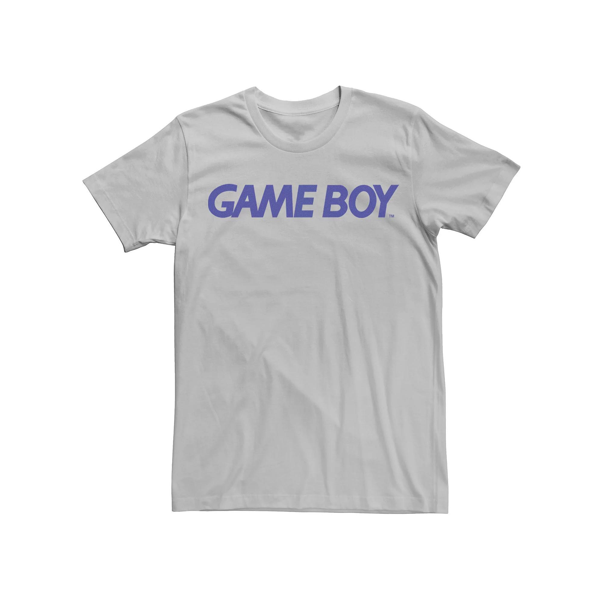 Men's Nintendo Gameboy Logo Graphic Tee, Size: XXL, Silver Product Image