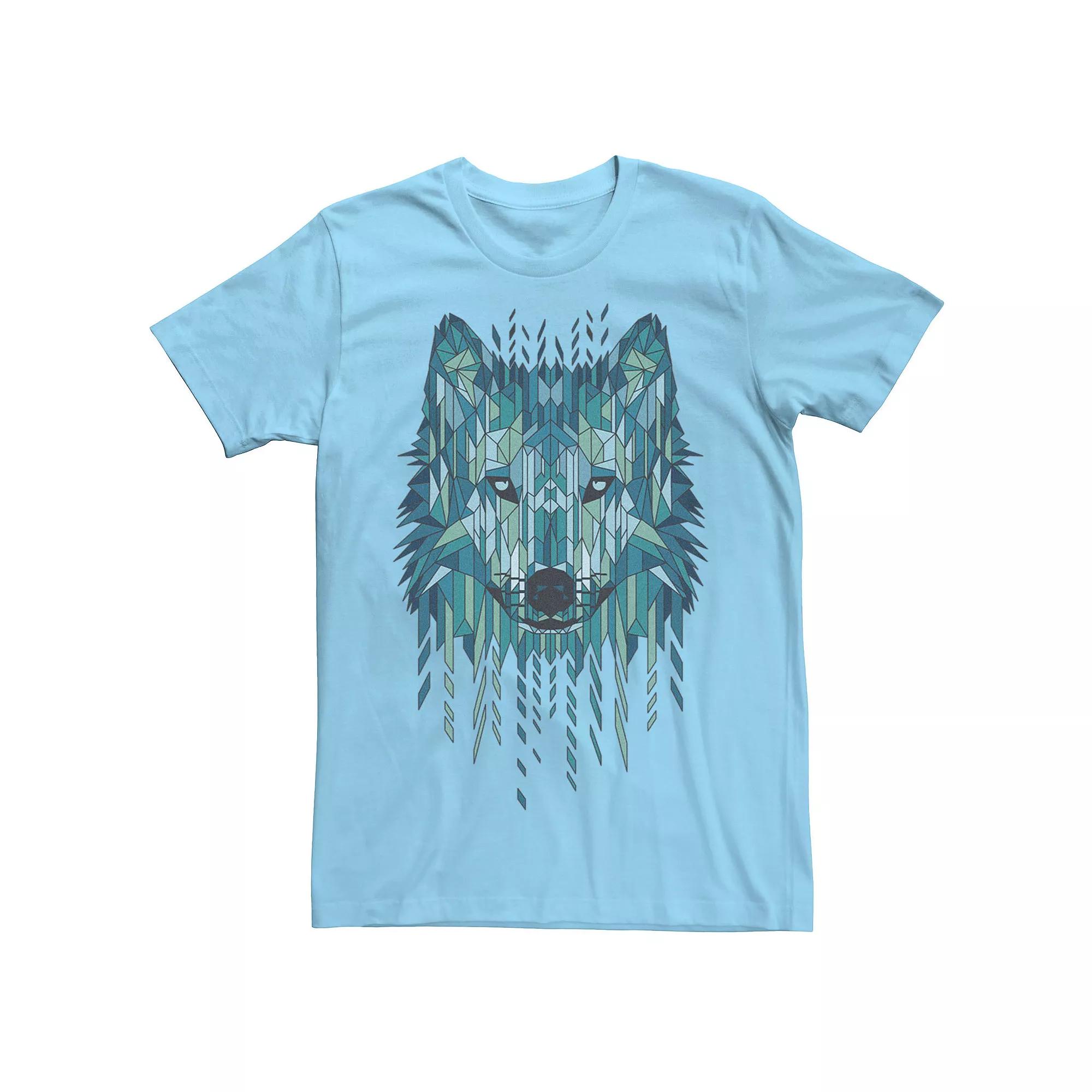 Men's Geometric Wolf Graphic Tee,  Product Image