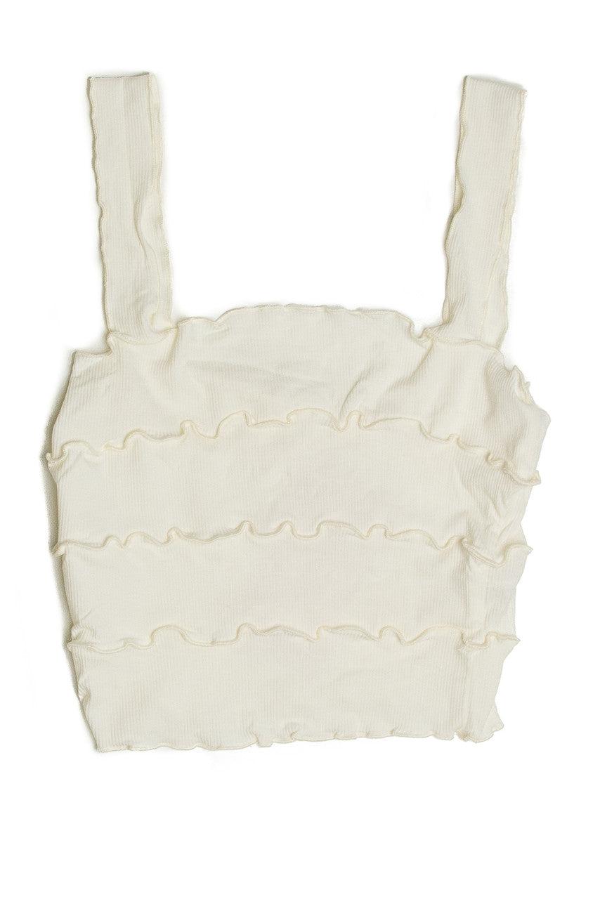 Vanilla Tiered Crop Tank Product Image