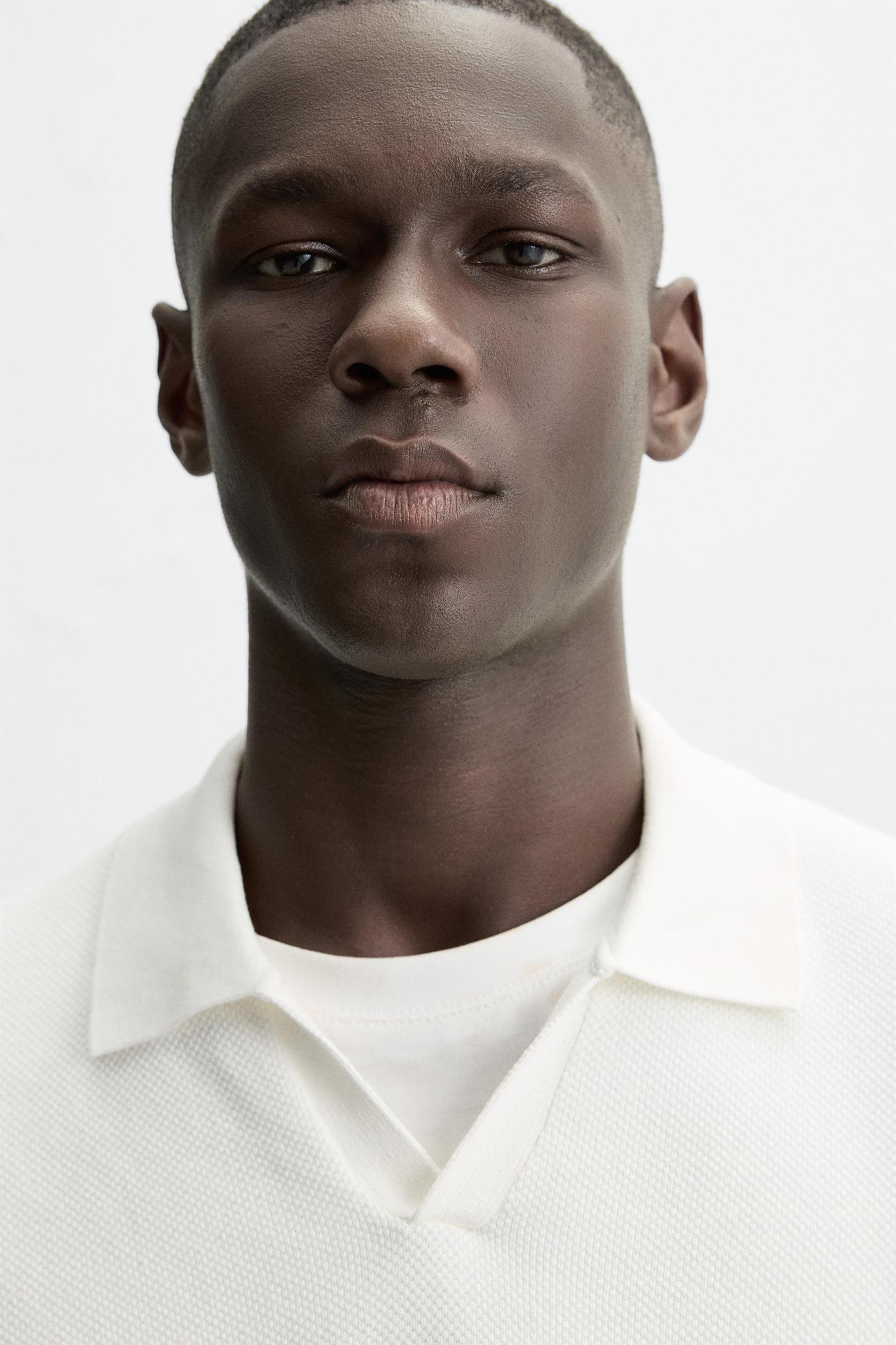 TEXTURED KNIT POLO Product Image