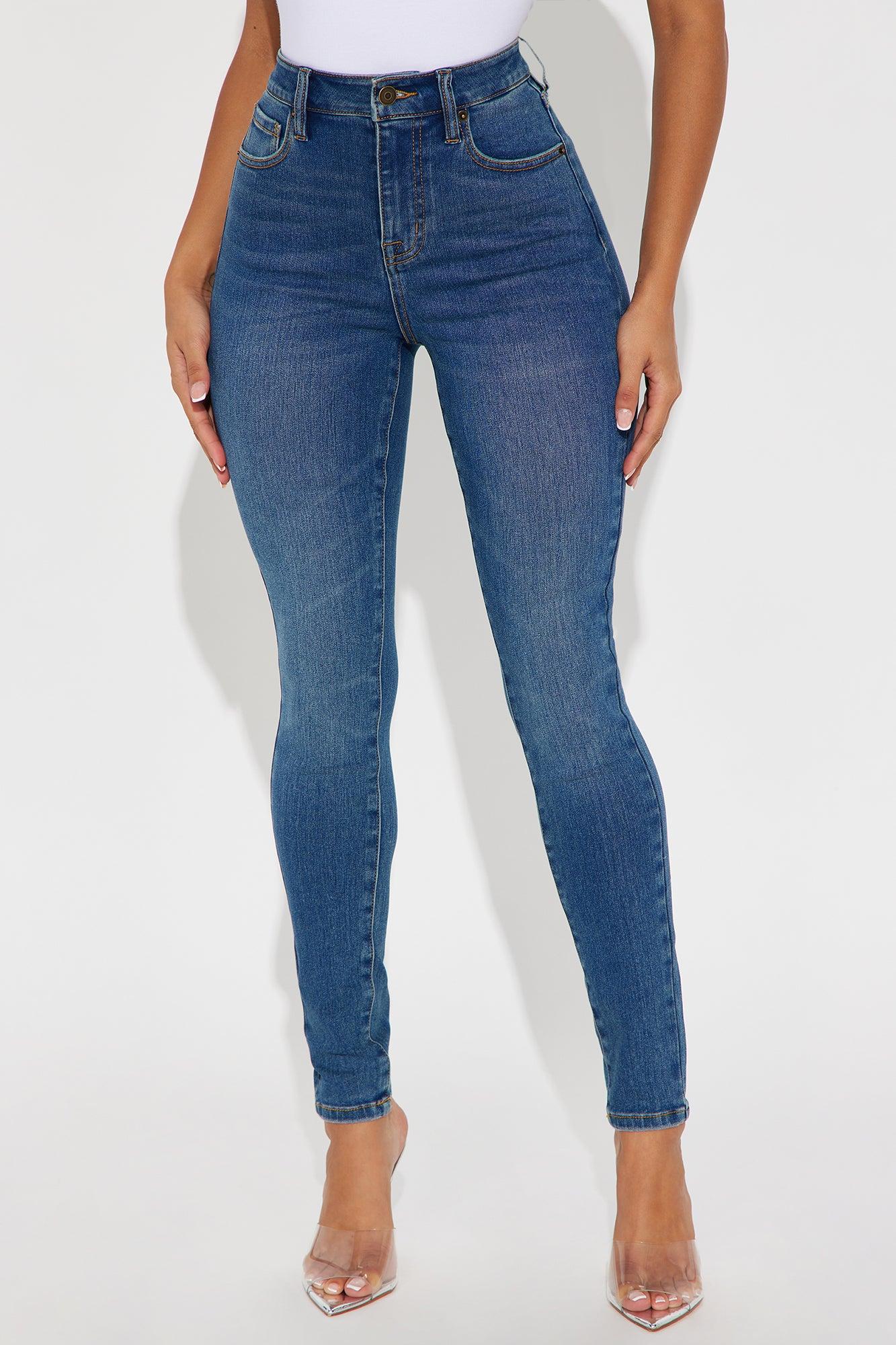 Yalena Stretch Skinny Jeans - Dark Wash Product Image