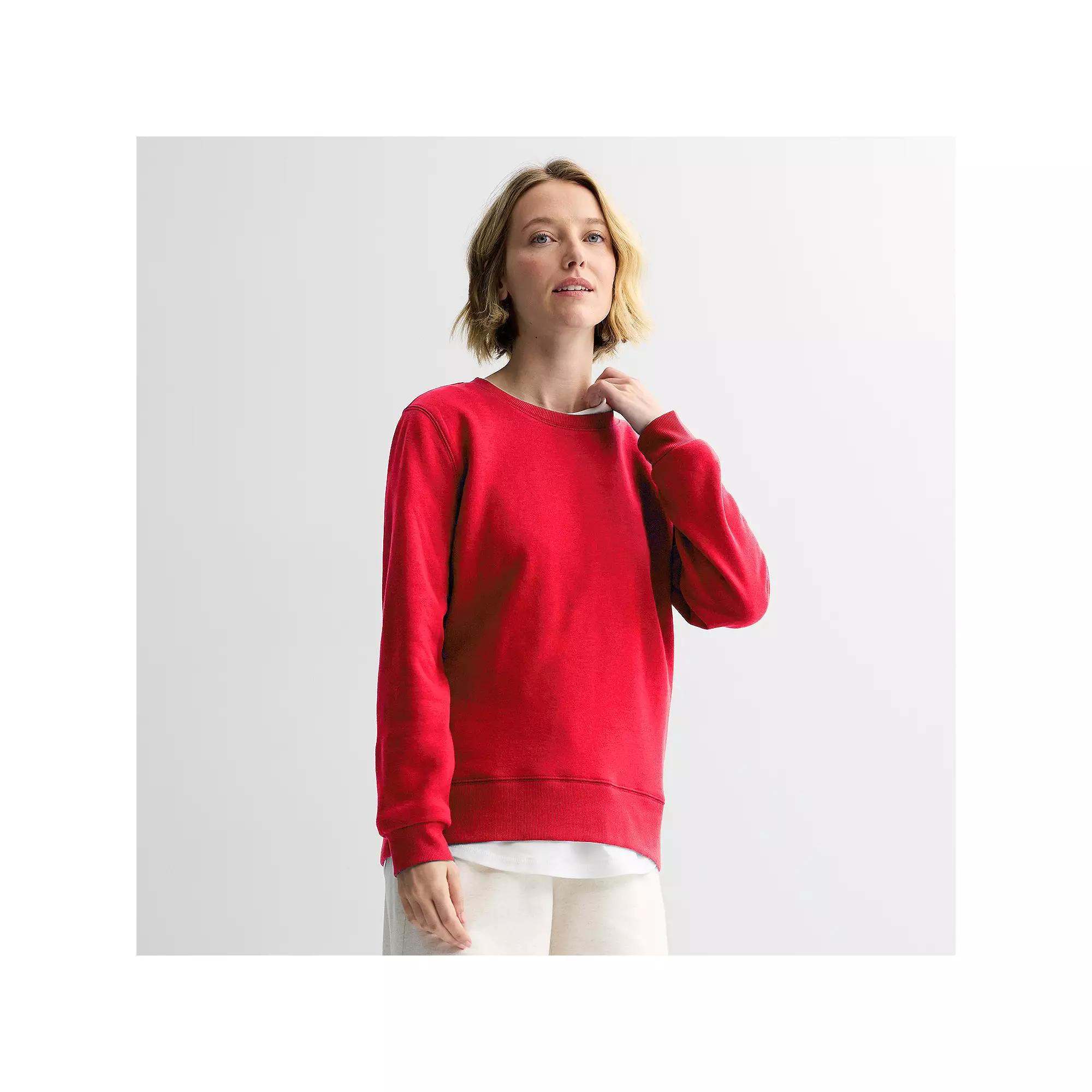Women's Tek Gear® Ultrasoft Fleece Crewneck Sweatshirt,  Product Image