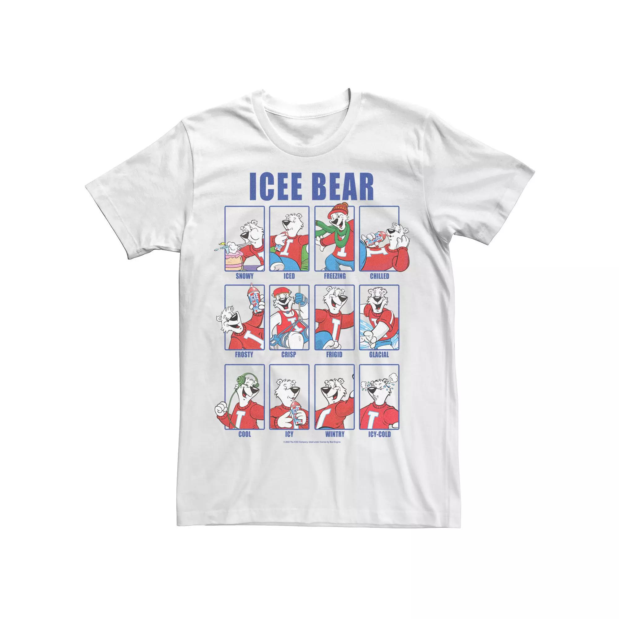 Men's Icee Bear Emotions Portrait Panels Tee,  Product Image