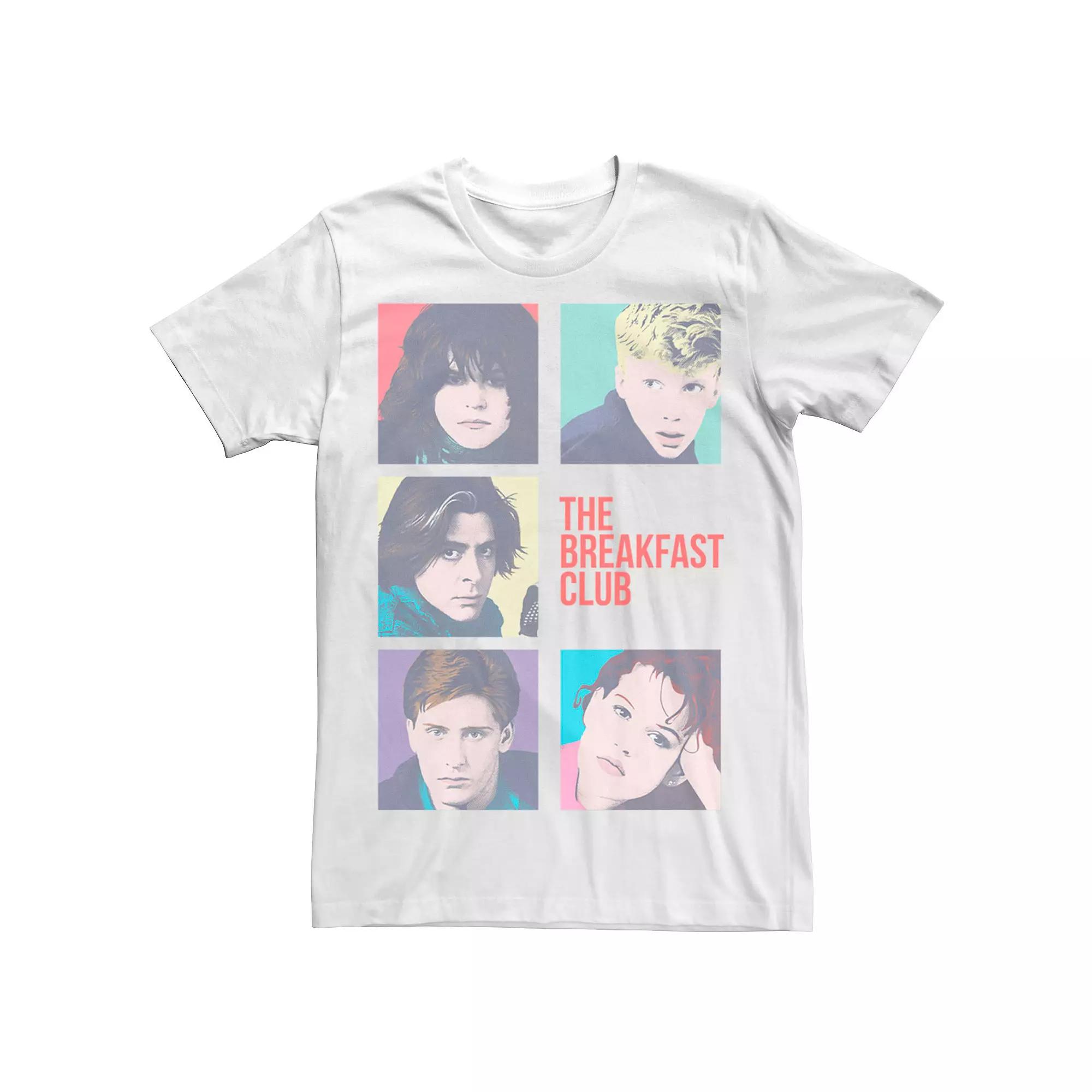 Men's Breakfast Club Group Shot Squares Tee, Size: XL, White Product Image
