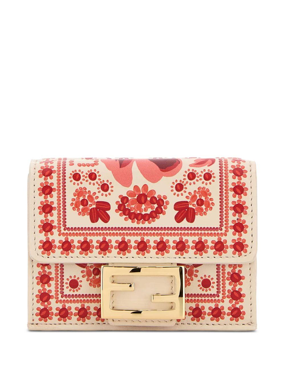 floral-printed leather wallet Product Image