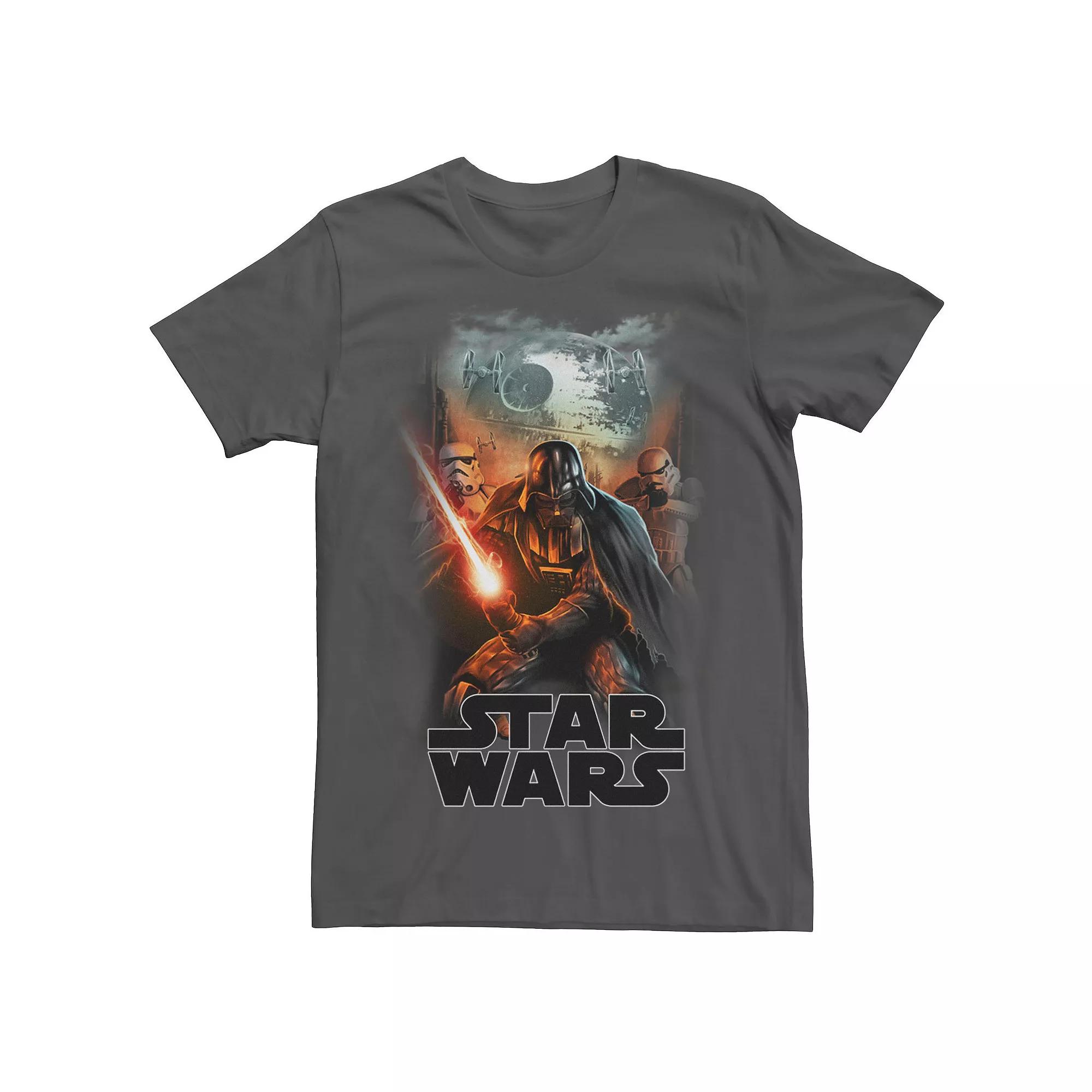 Men's Star Wars Darth Vader Dark Poster Tee,  Product Image