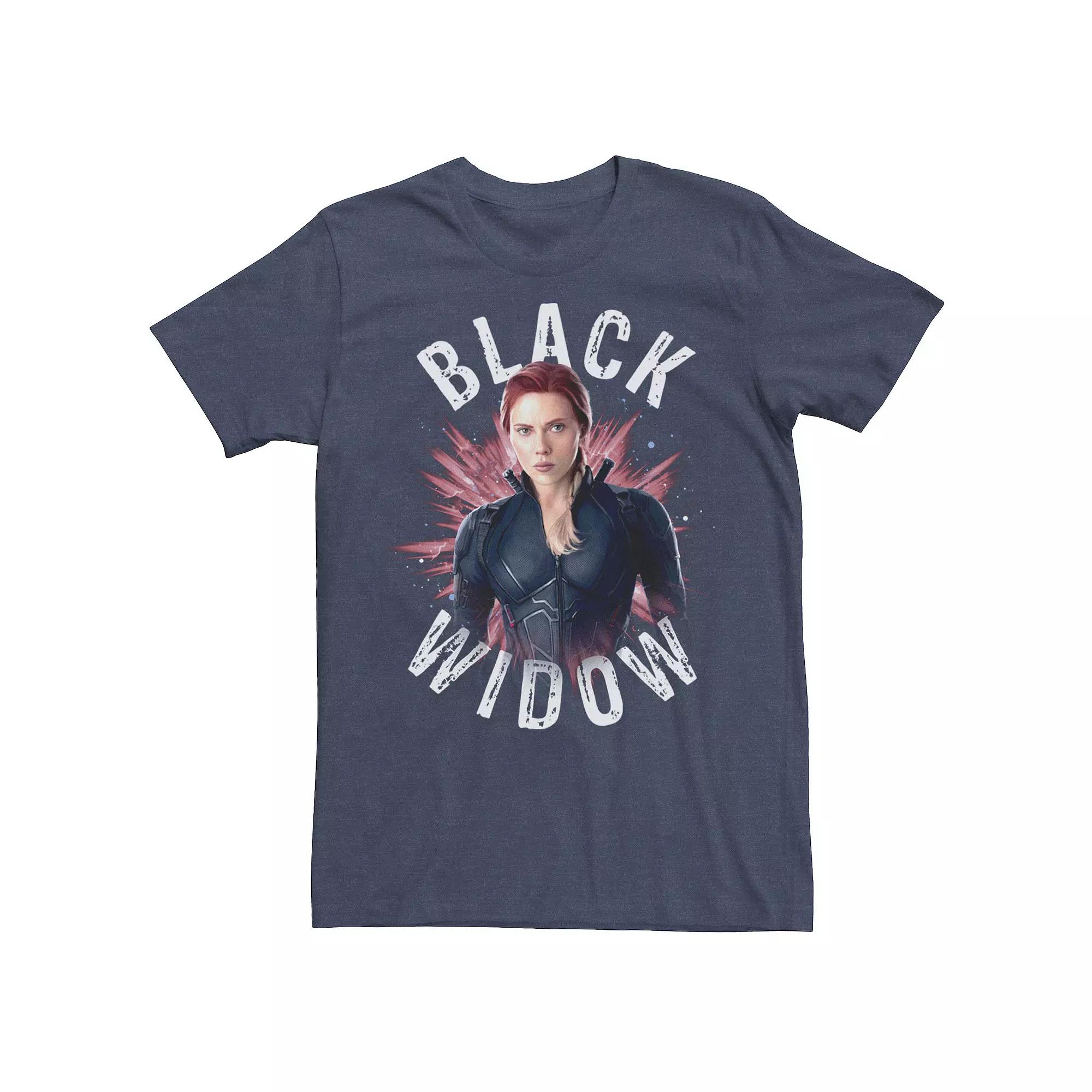 Men's Marvel Avengers Endgame Black Widow Space Poster Tee,  Product Image