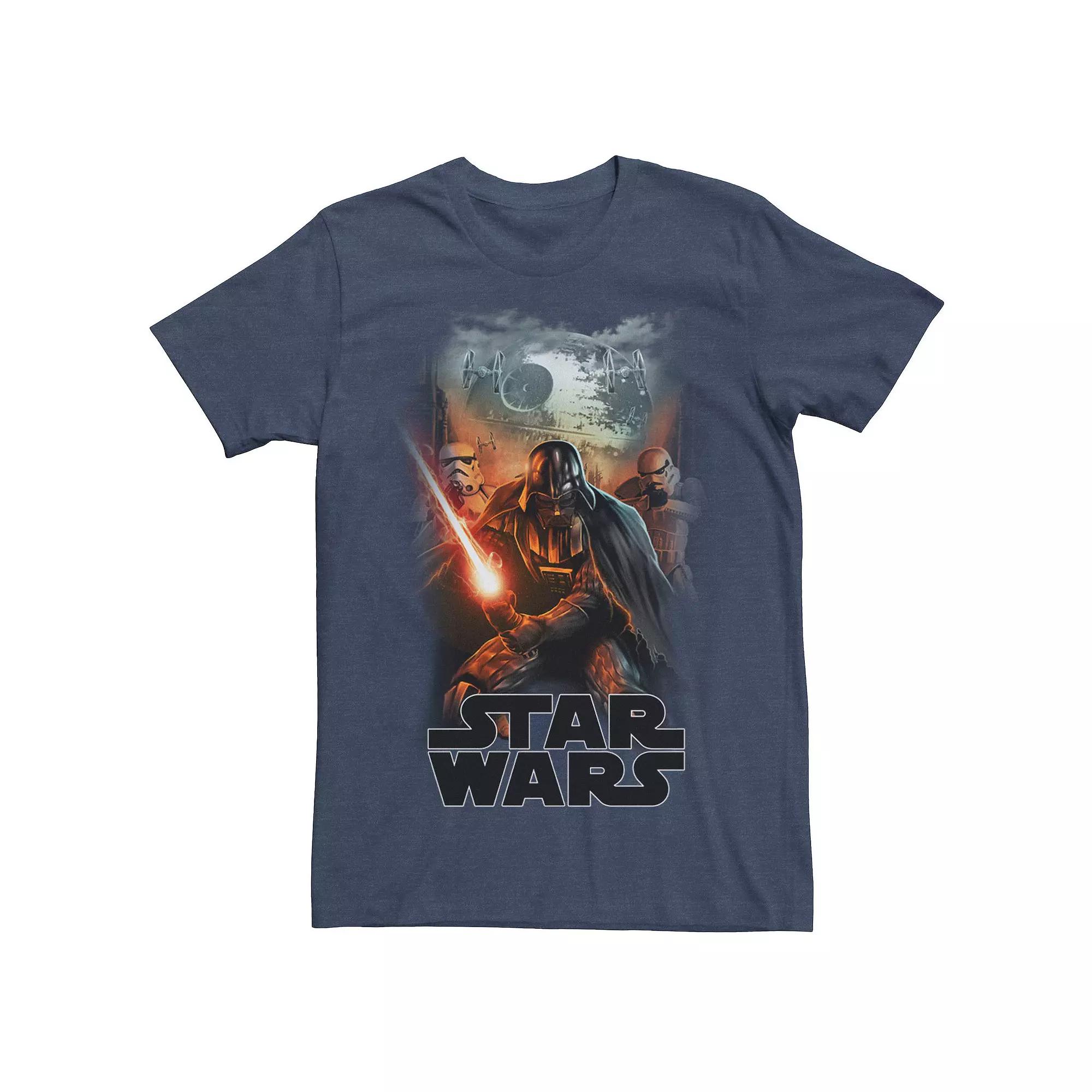 Men's Star Wars Darth Vader Dark Poster Tee,  Product Image